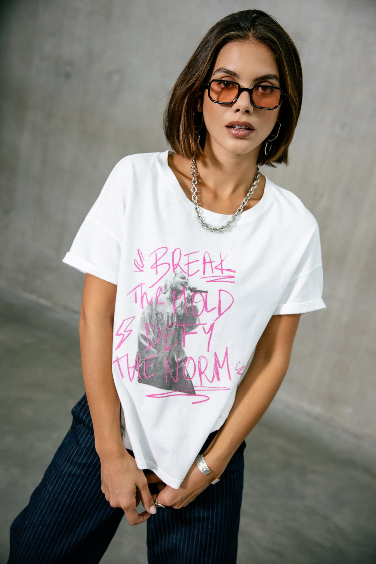 T-shirt imprimé Femme Tomia Break white | Freeman T. Porter