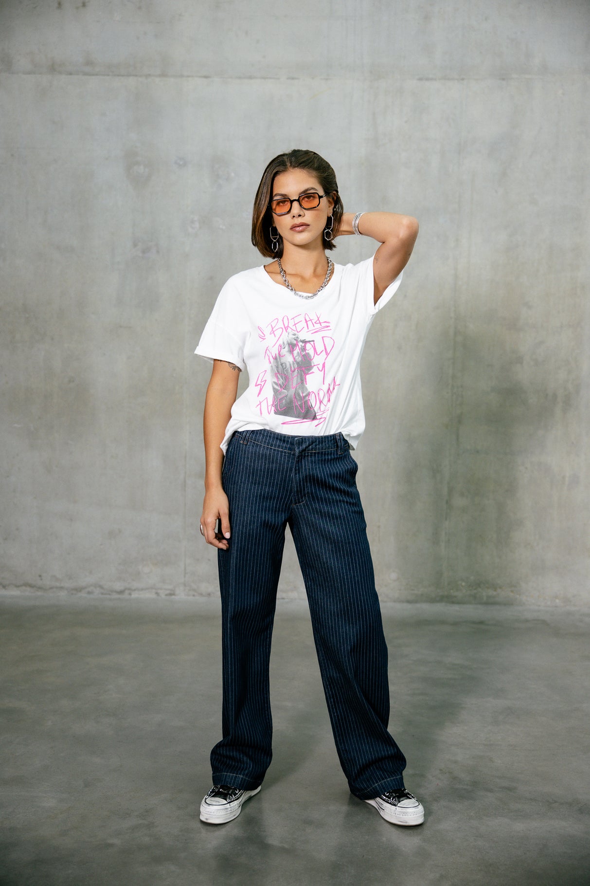 T-shirt imprimé Femme Tomia Break white | Freeman T. Porter