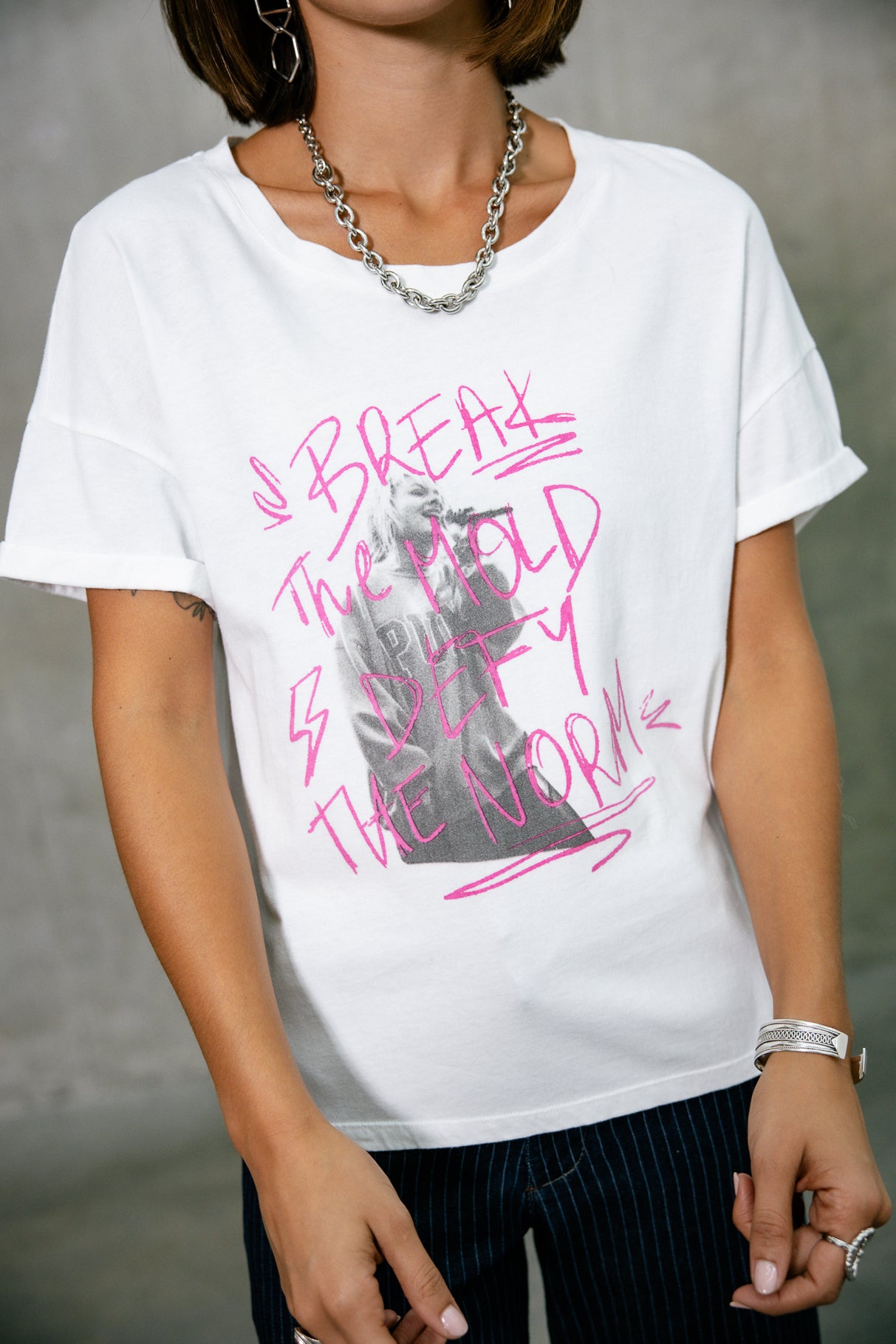 T-shirt imprimé Femme Tomia Break white | Freeman T. Porter