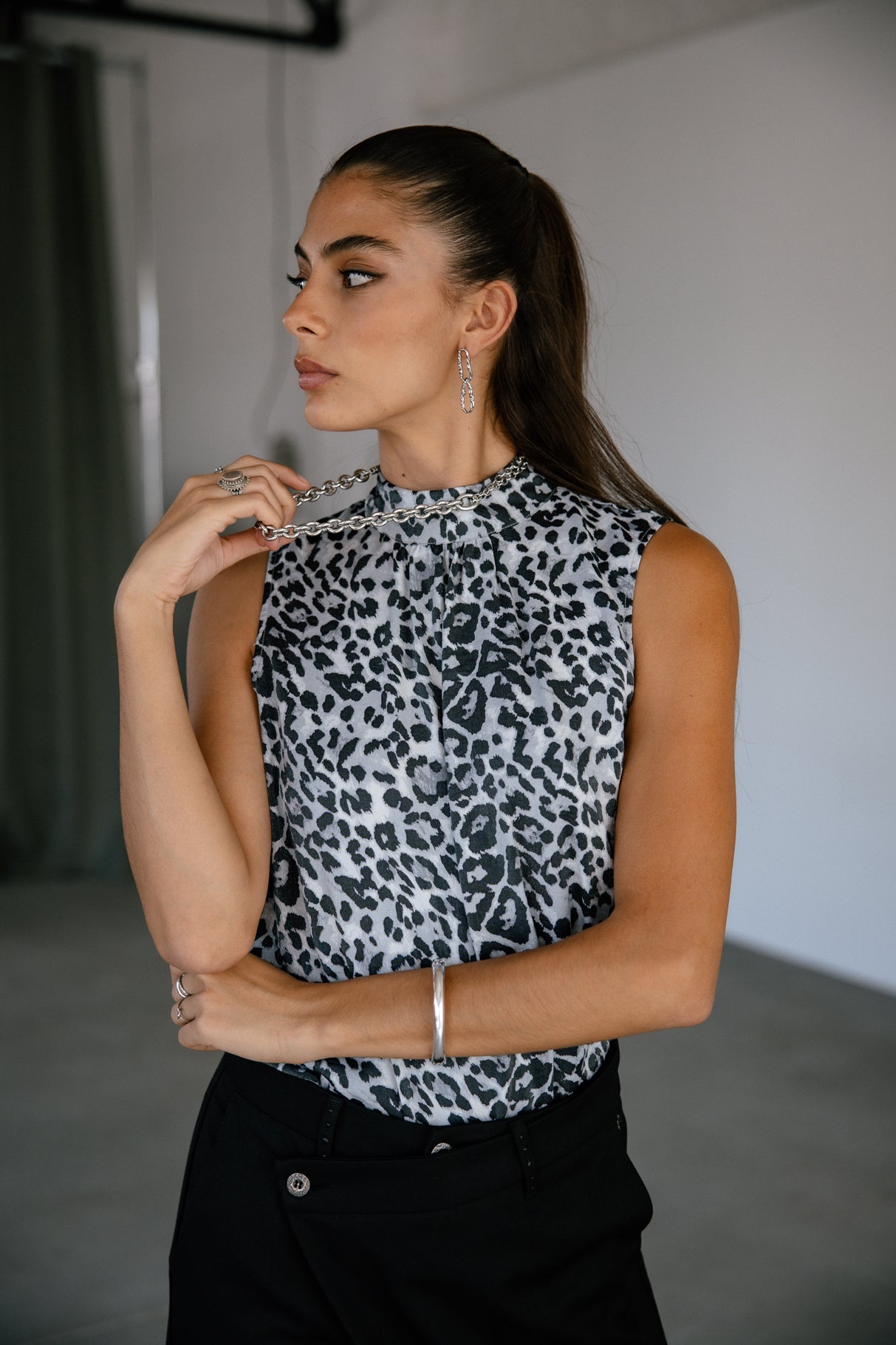 Top sans manche Femme Derila Shiny Leo original | Freeman T. Porter