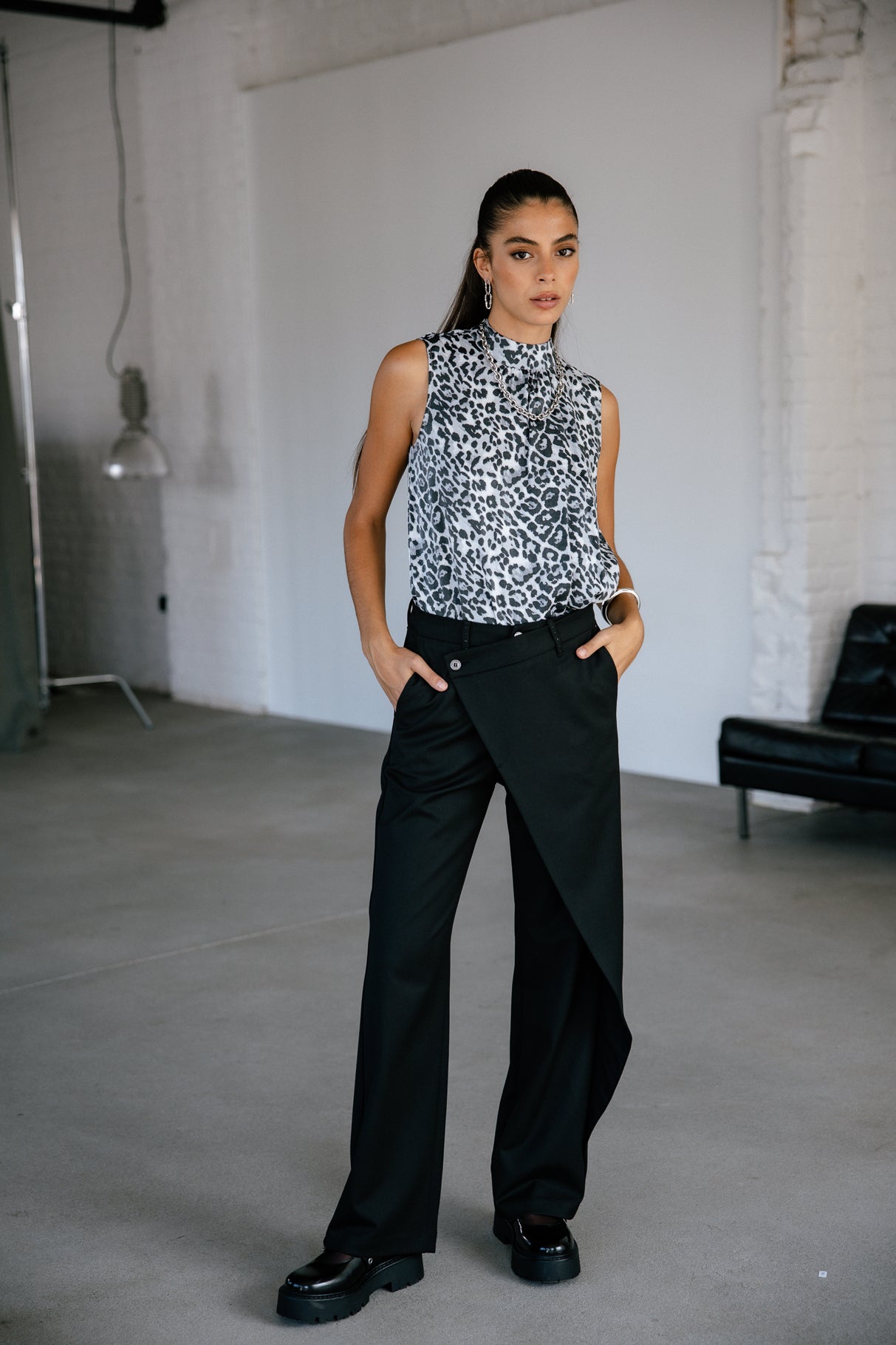 Top sans manche Femme Derila Shiny Leo original | Freeman T. Porter