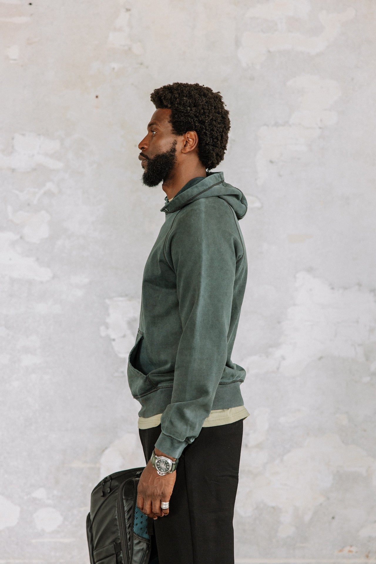 Sweat à capuche Men Armie APM navy | Freeman T. Porter