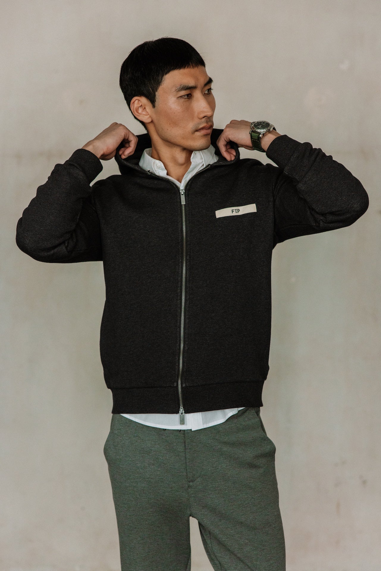 Sweat à capuche Men Aspen Yutong black | Freeman T. Porter