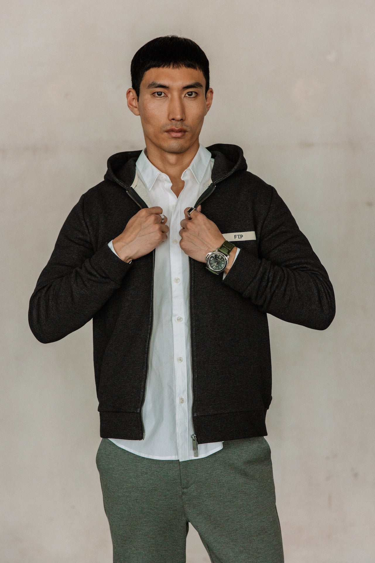 Sweat à capuche Hombres Aspen Yutong black | Freeman T. Porter