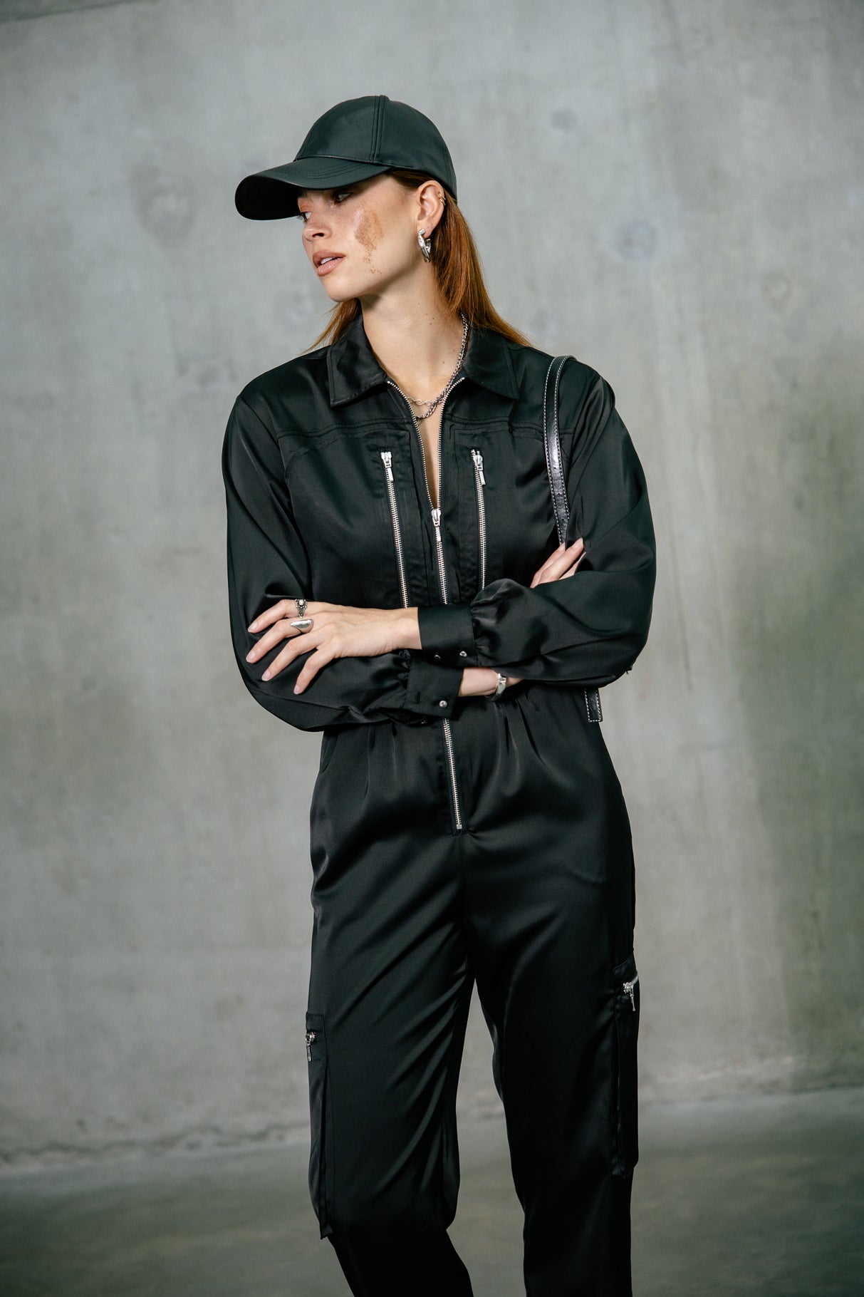 Combinaison cargo Mujer Creed Plain black | Freeman T. Porter