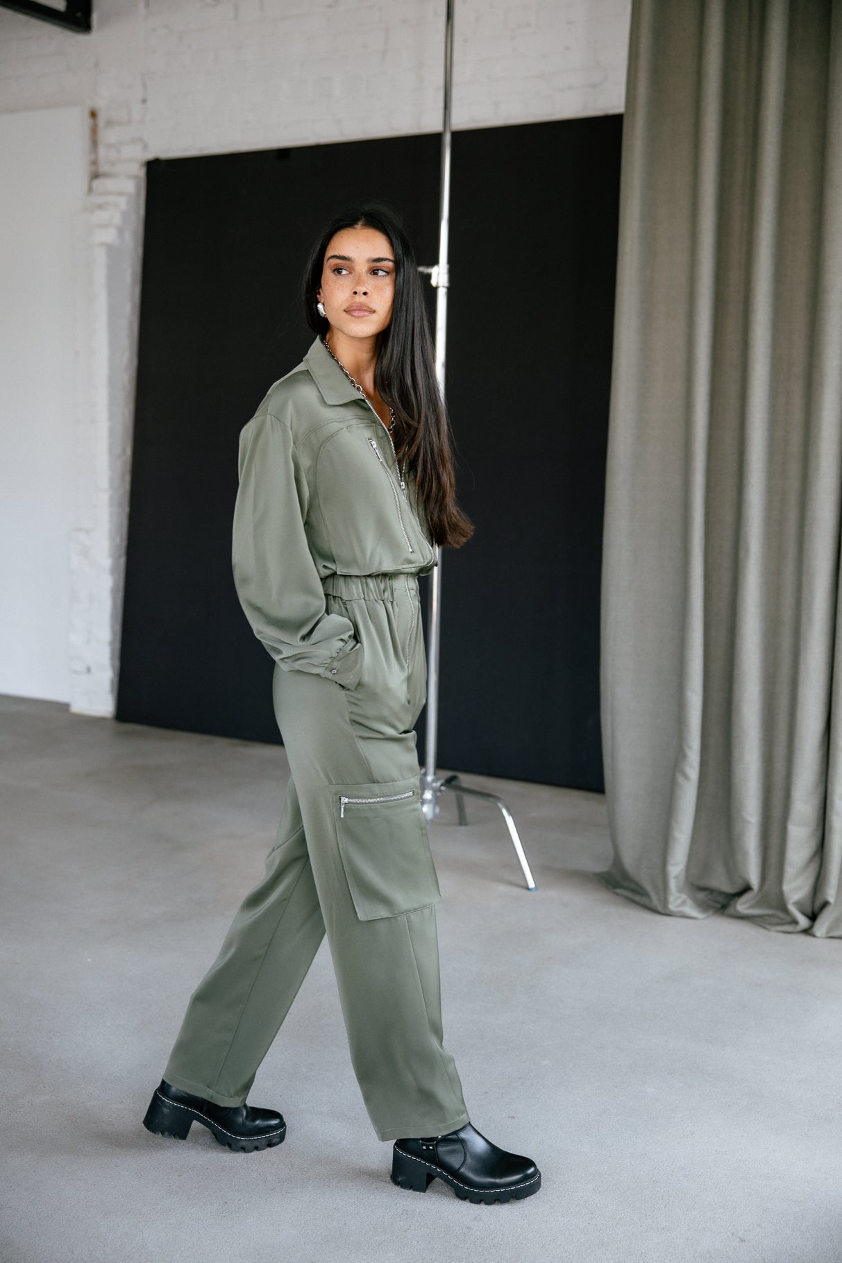 Combinaison cargo Mujer Creed Plain thyme | Freeman T. Porter