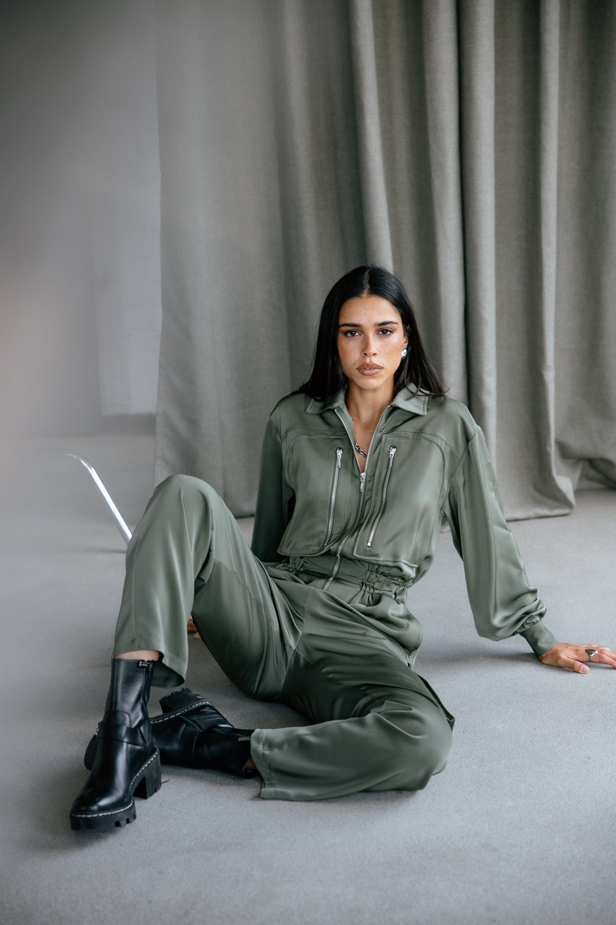 Combinaison cargo Mujer Creed Plain thyme | Freeman T. Porter