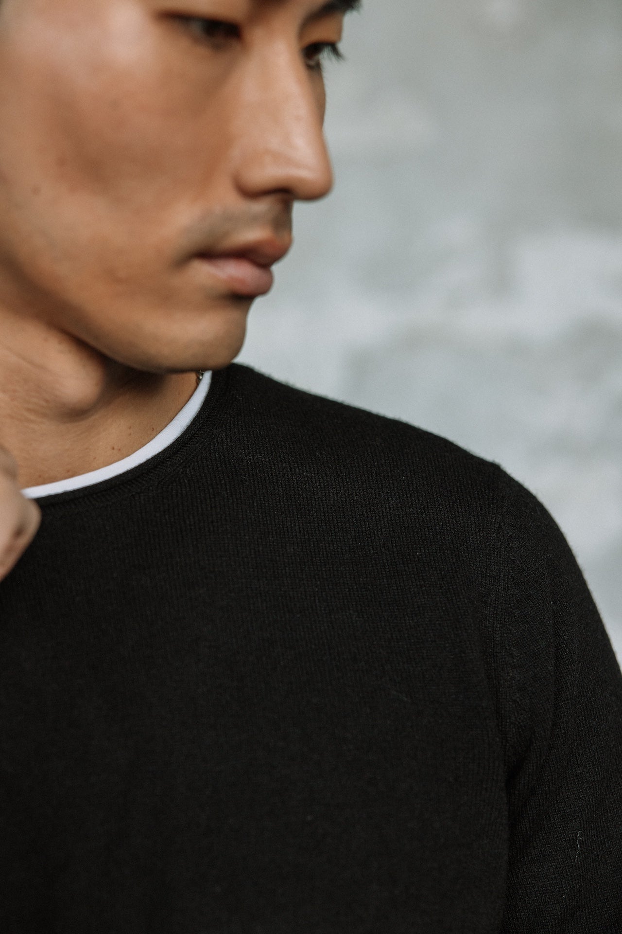 Pull col rond Hombres Sonny Macau black | Freeman T. Porter