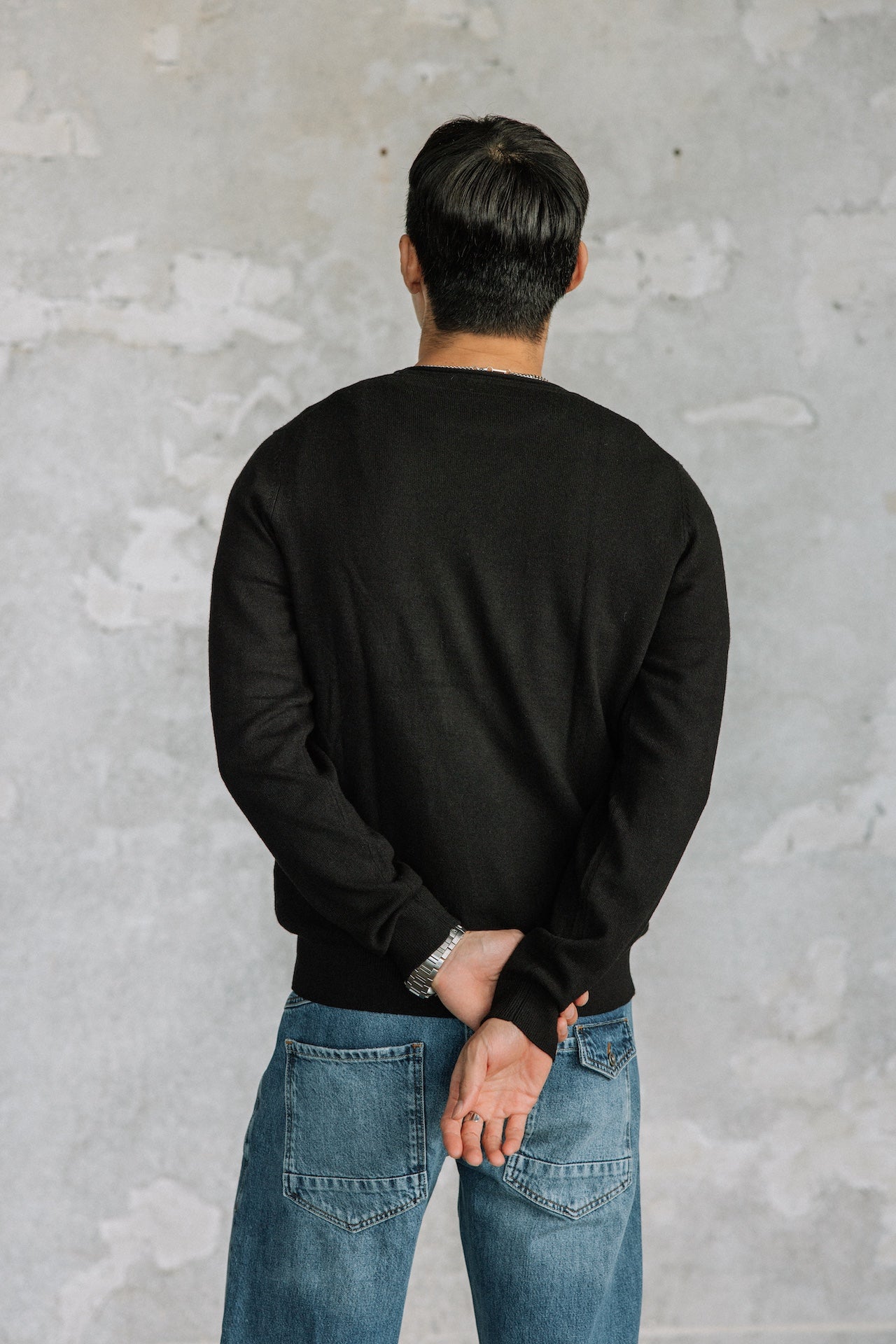 Pull col rond Hombres Sonny Macau black | Freeman T. Porter