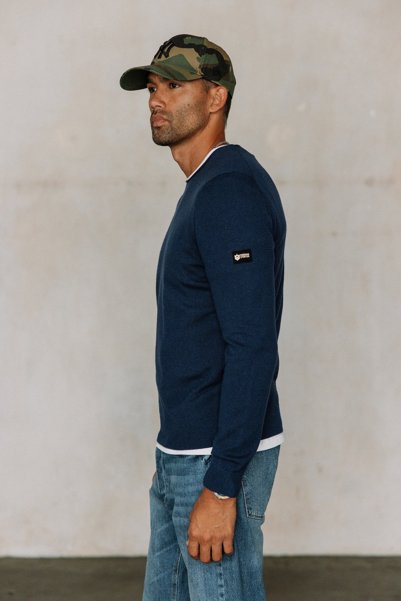 Pull col rond Hombres Sonny Macau blueprint | Freeman T. Porter