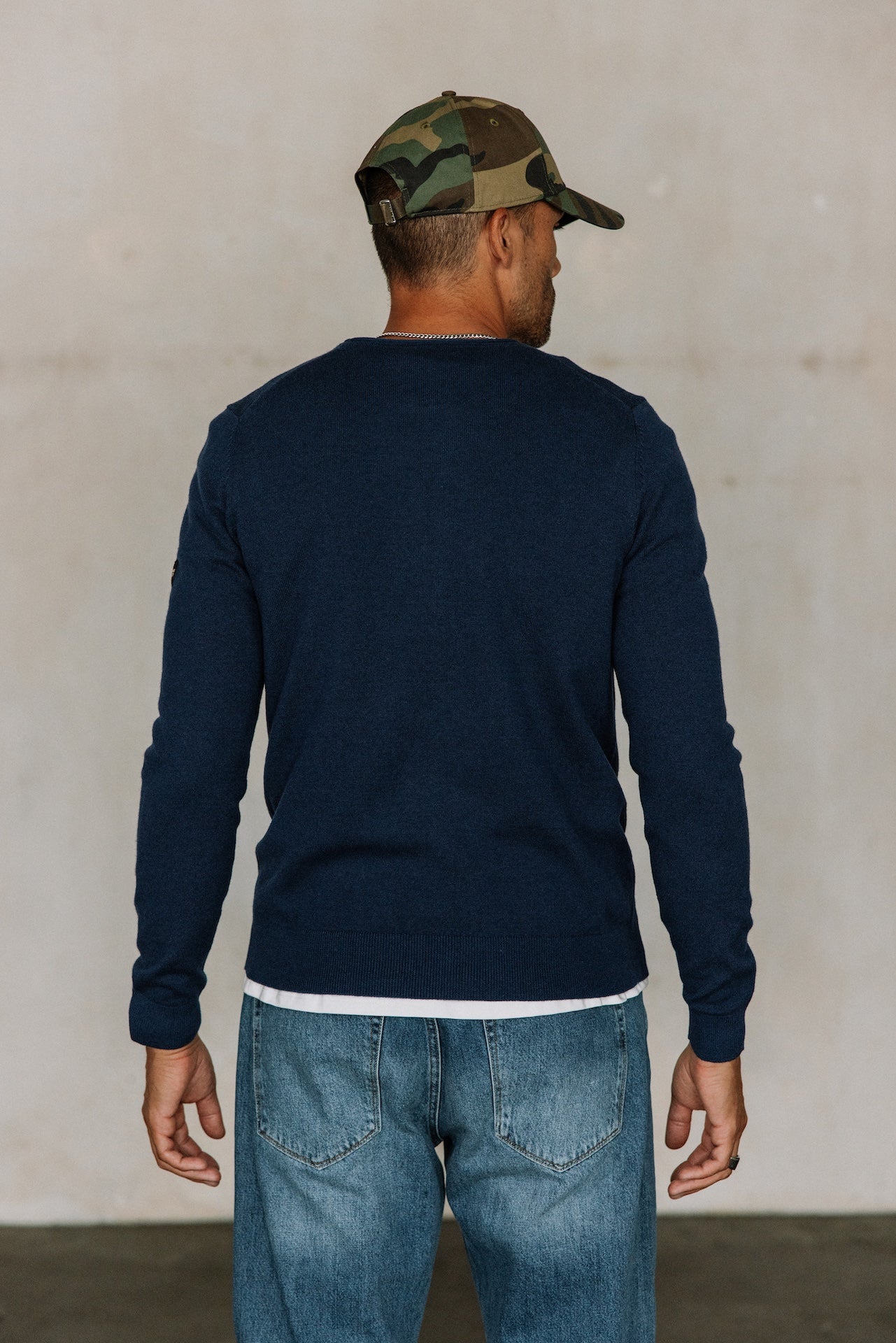 Pull col rond Hombres Sonny Macau blueprint | Freeman T. Porter
