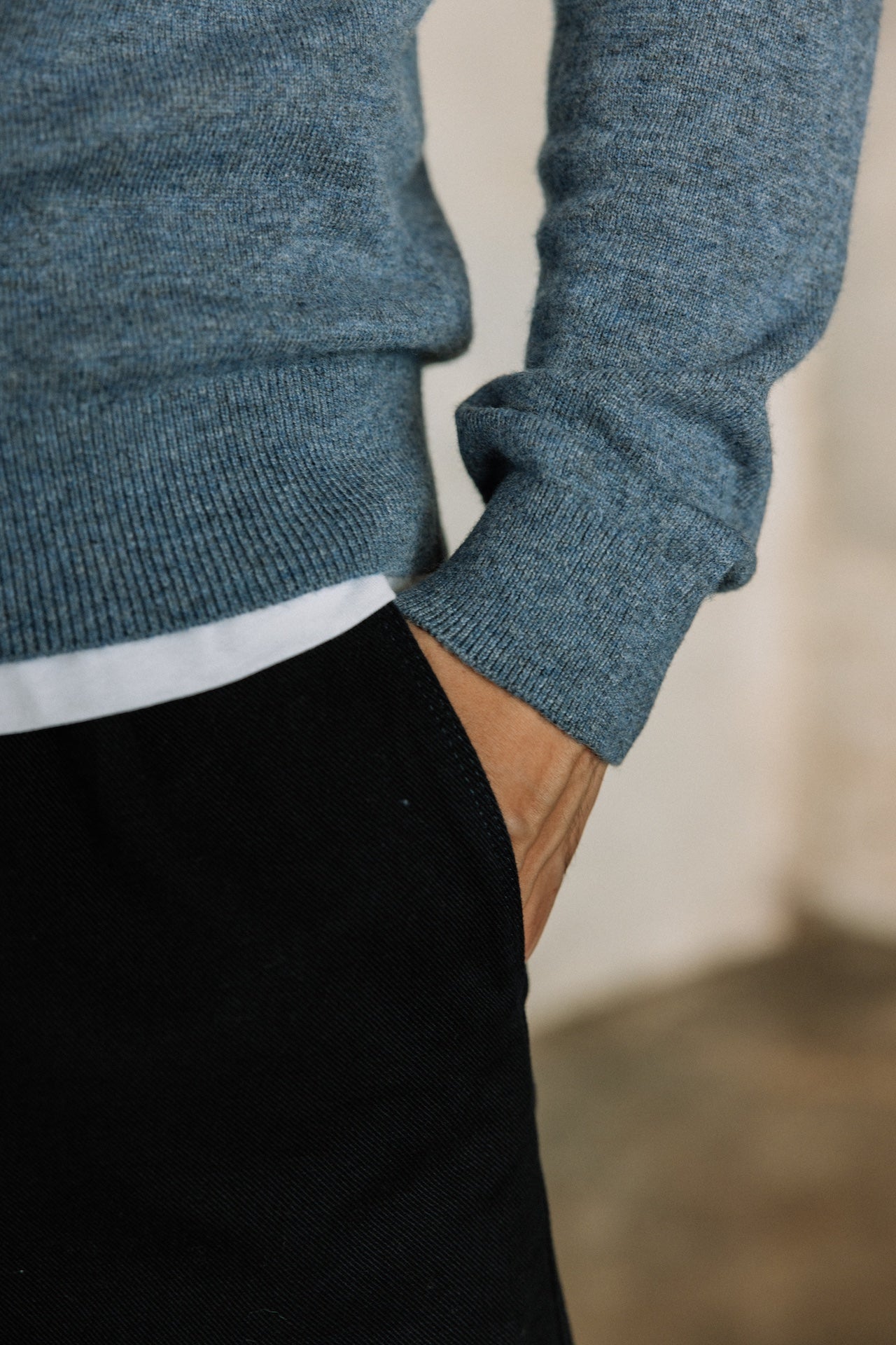 Pull col rond Hombres Sonny Macau indigo | Freeman T. Porter