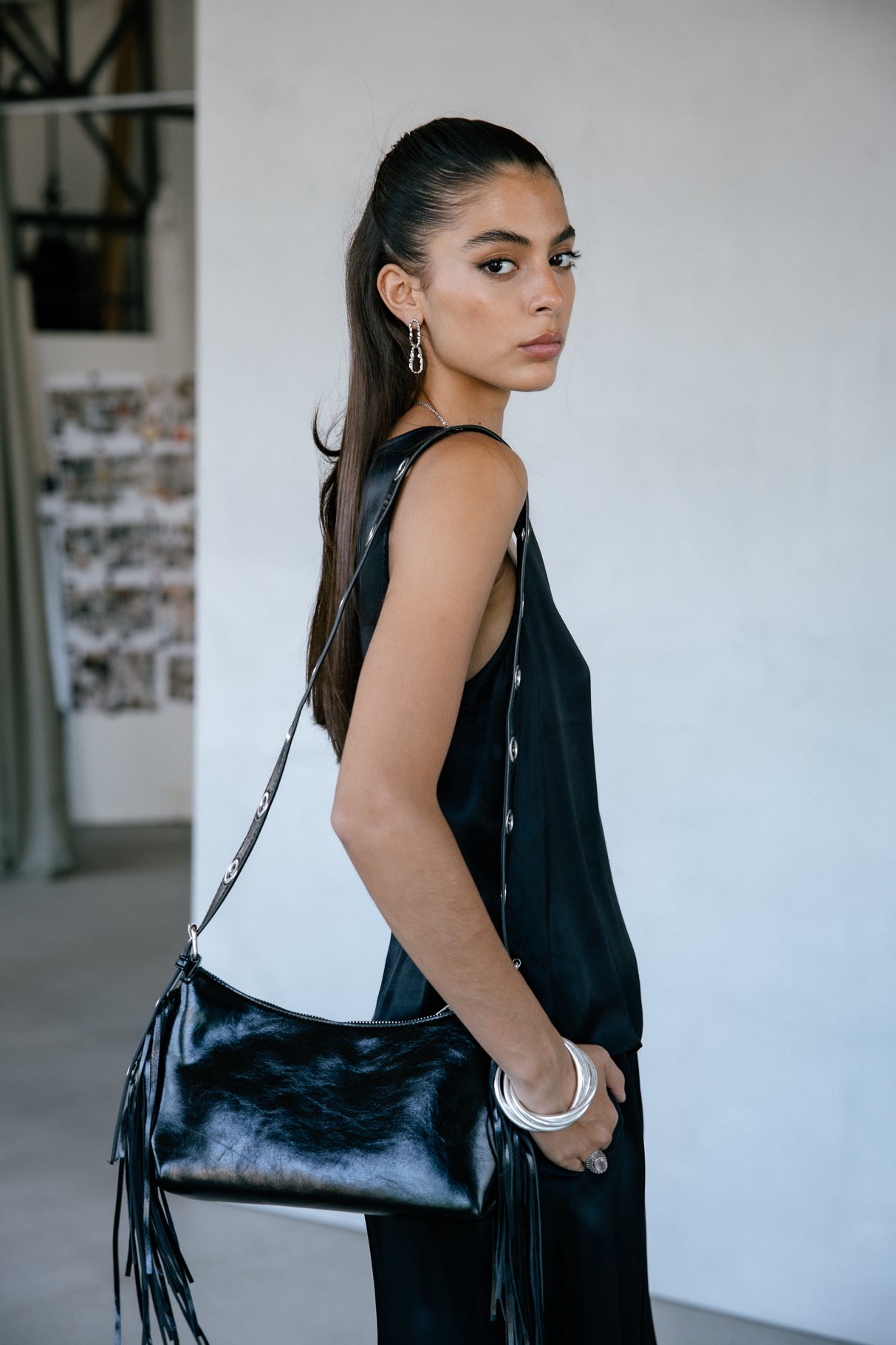 Top sans manche Femme Dulcia Silk black | Freeman T. Porter
