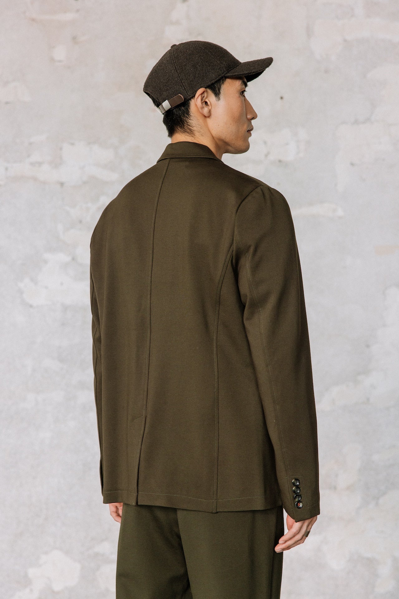 Blazer cintré Homme Tomass Comfy olive night | Freeman T. Porter