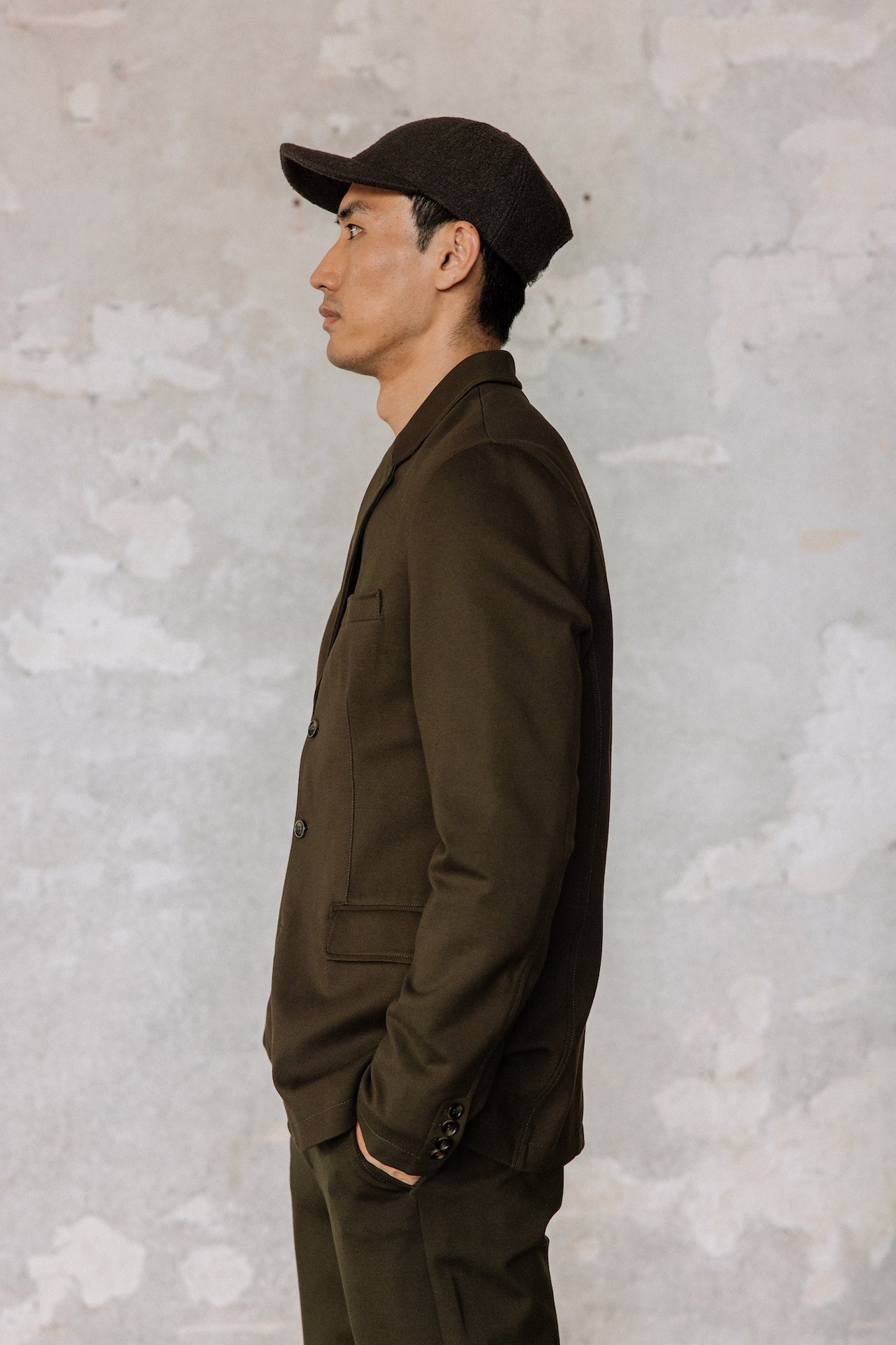Blazer cintré Homme Tomass Comfy olive night | Freeman T. Porter