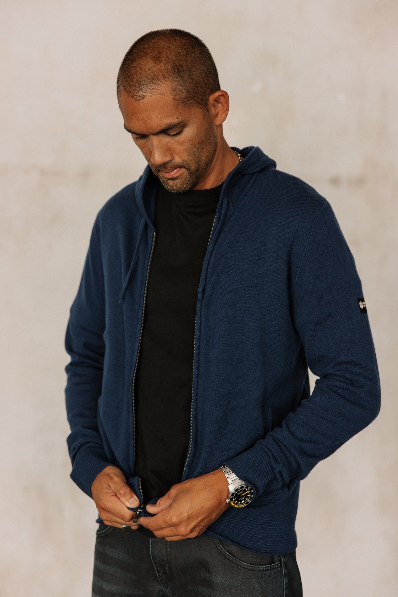 Cardigan à capuche Hombres Lyam Macau blueprint | Freeman T. Porter