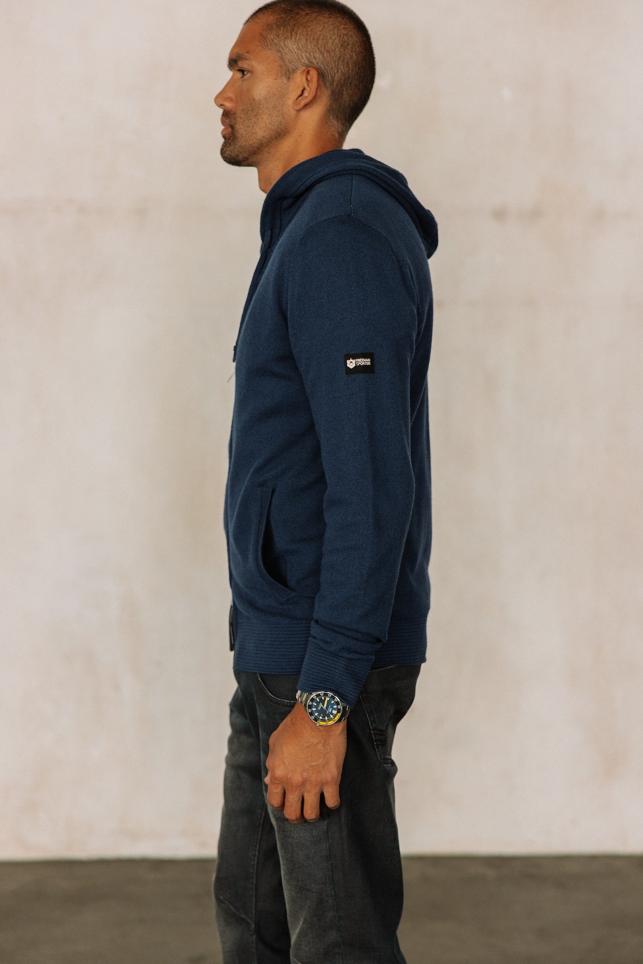 Cardigan à capuche Hombres Lyam Macau blueprint | Freeman T. Porter