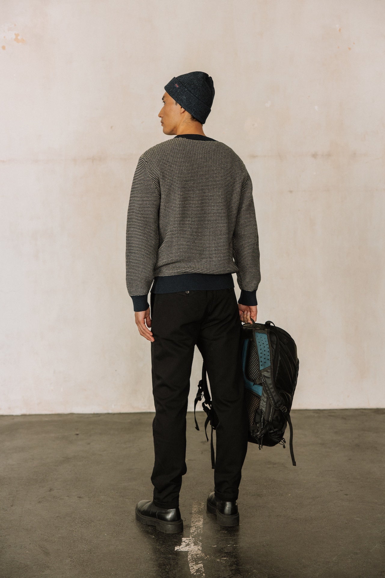 Pull bicolore Hombres Solino Twotones total eclipse | Freeman T. Porter