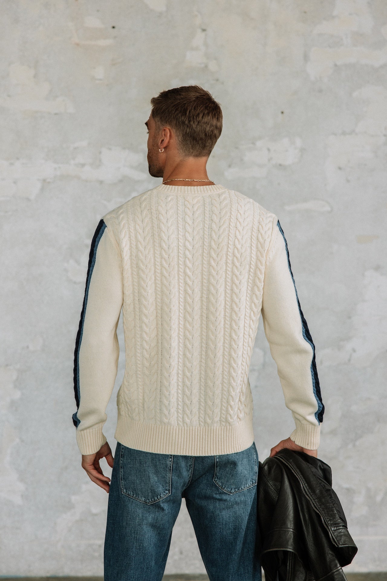 Pull torsadé Hombres Solino Twister cream | Freeman T. Porter