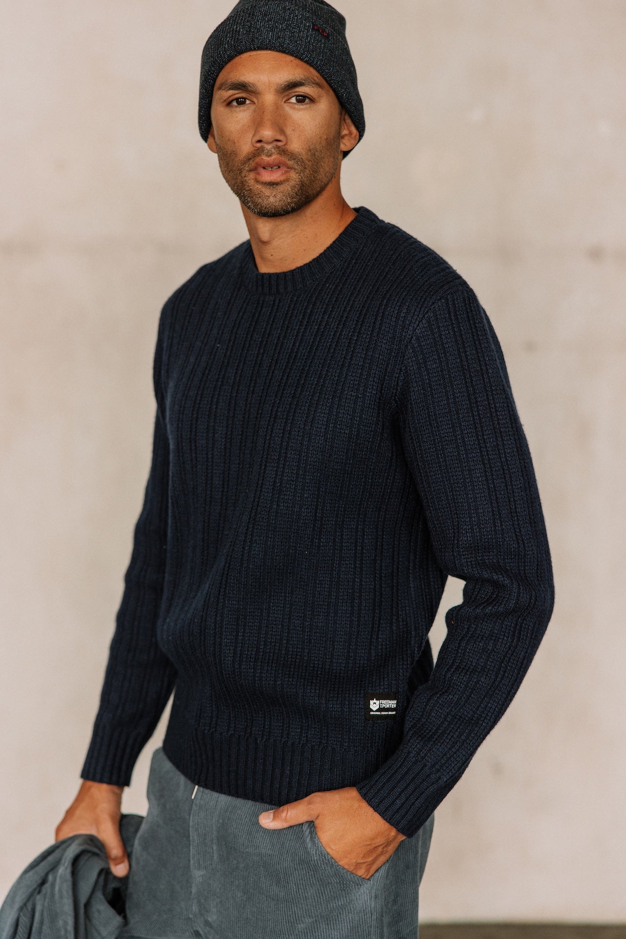 Pull en laine Hombres Solino Town peacoat | Freeman T. Porter