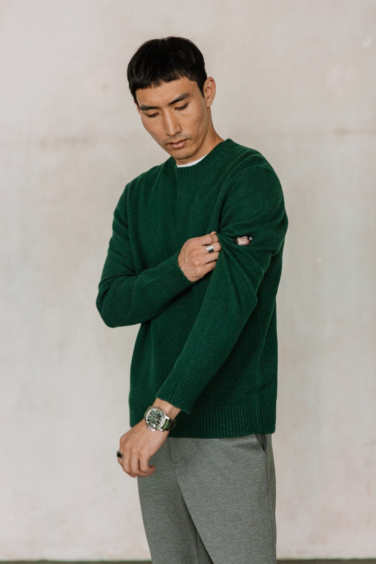 Pull en laine Hombres Solino Lainey scarab | Freeman T. Porter