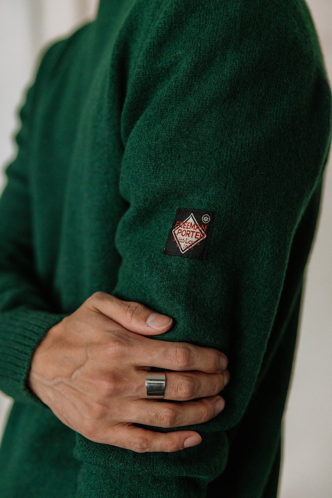 Pull en laine Hombres Solino Lainey scarab | Freeman T. Porter