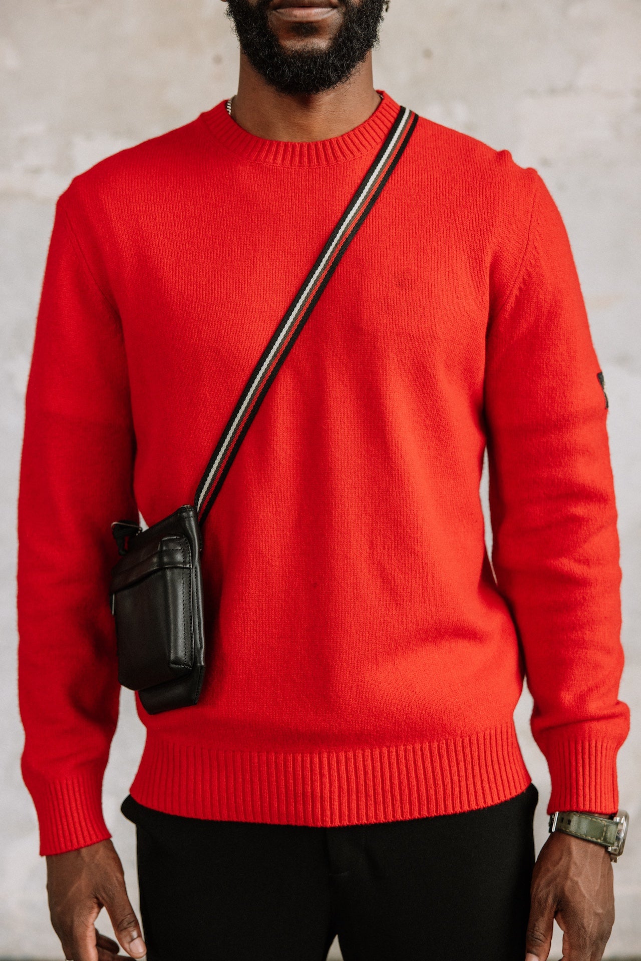 Pull en laine Hombres Solino Lainey chilli pepper | Freeman T. Porter