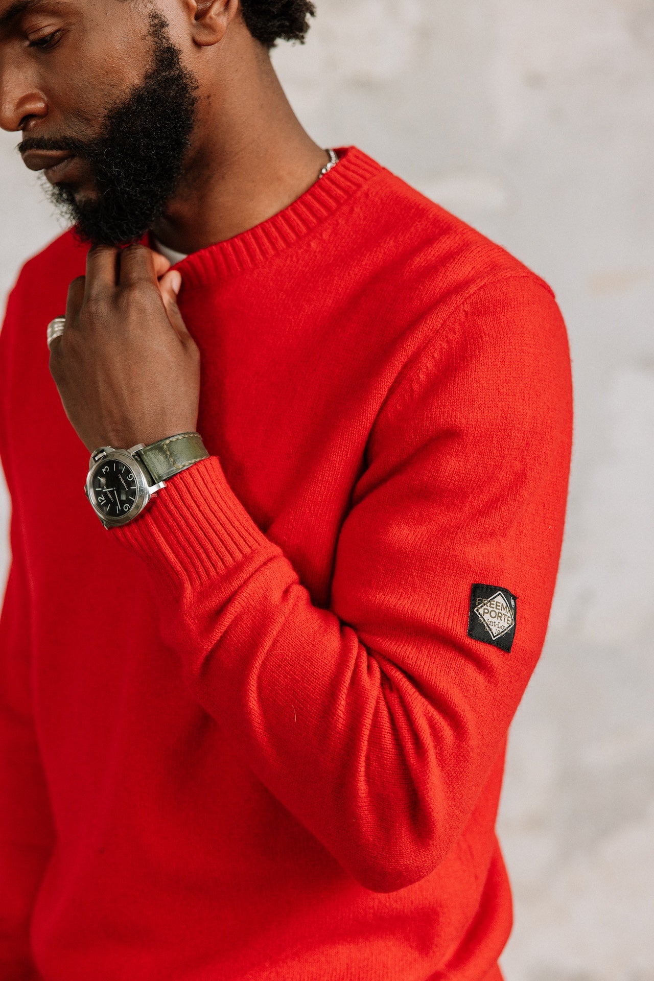 Pull en laine Hombres Solino Lainey chilli pepper | Freeman T. Porter