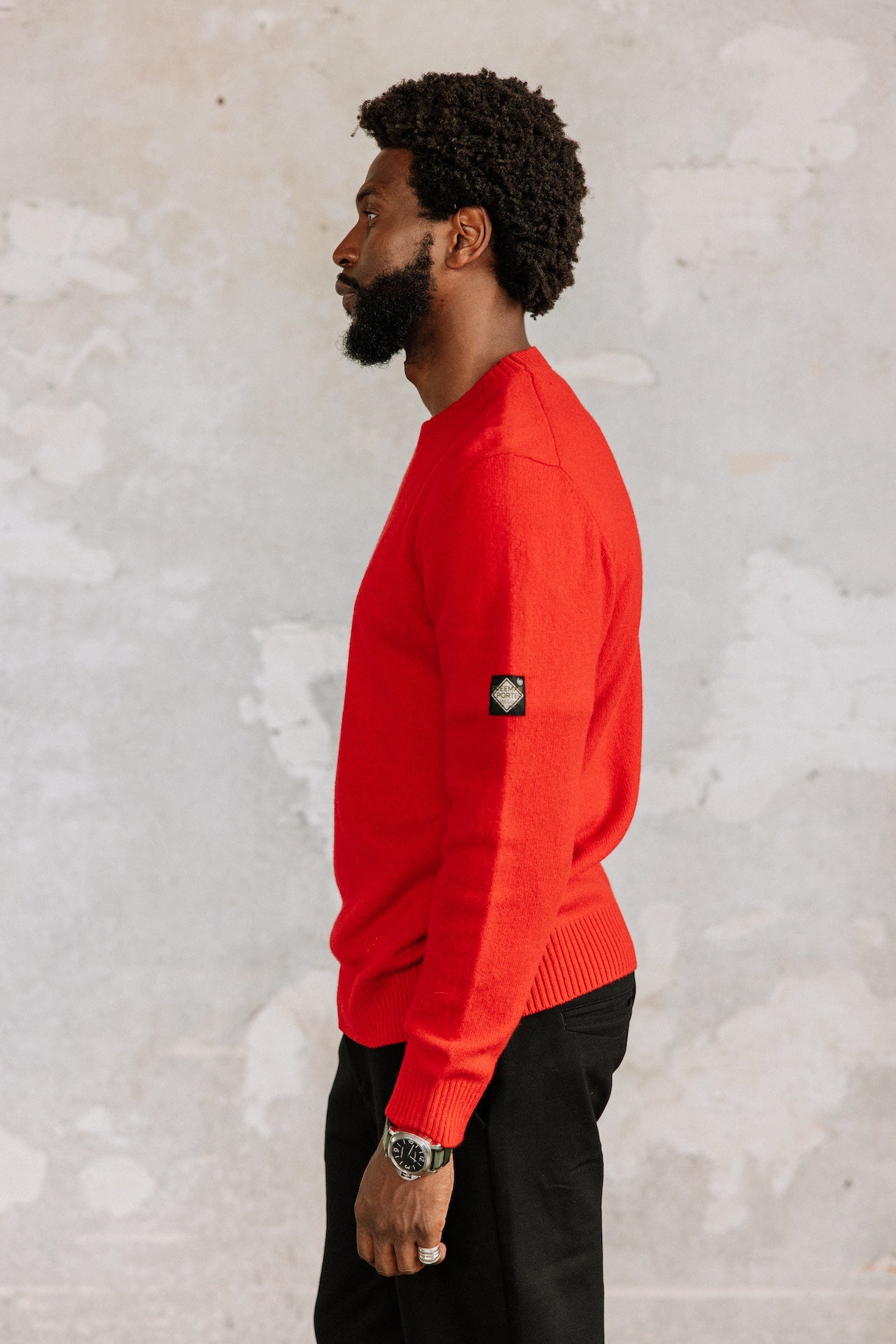 Pull en laine Hombres Solino Lainey chilli pepper | Freeman T. Porter