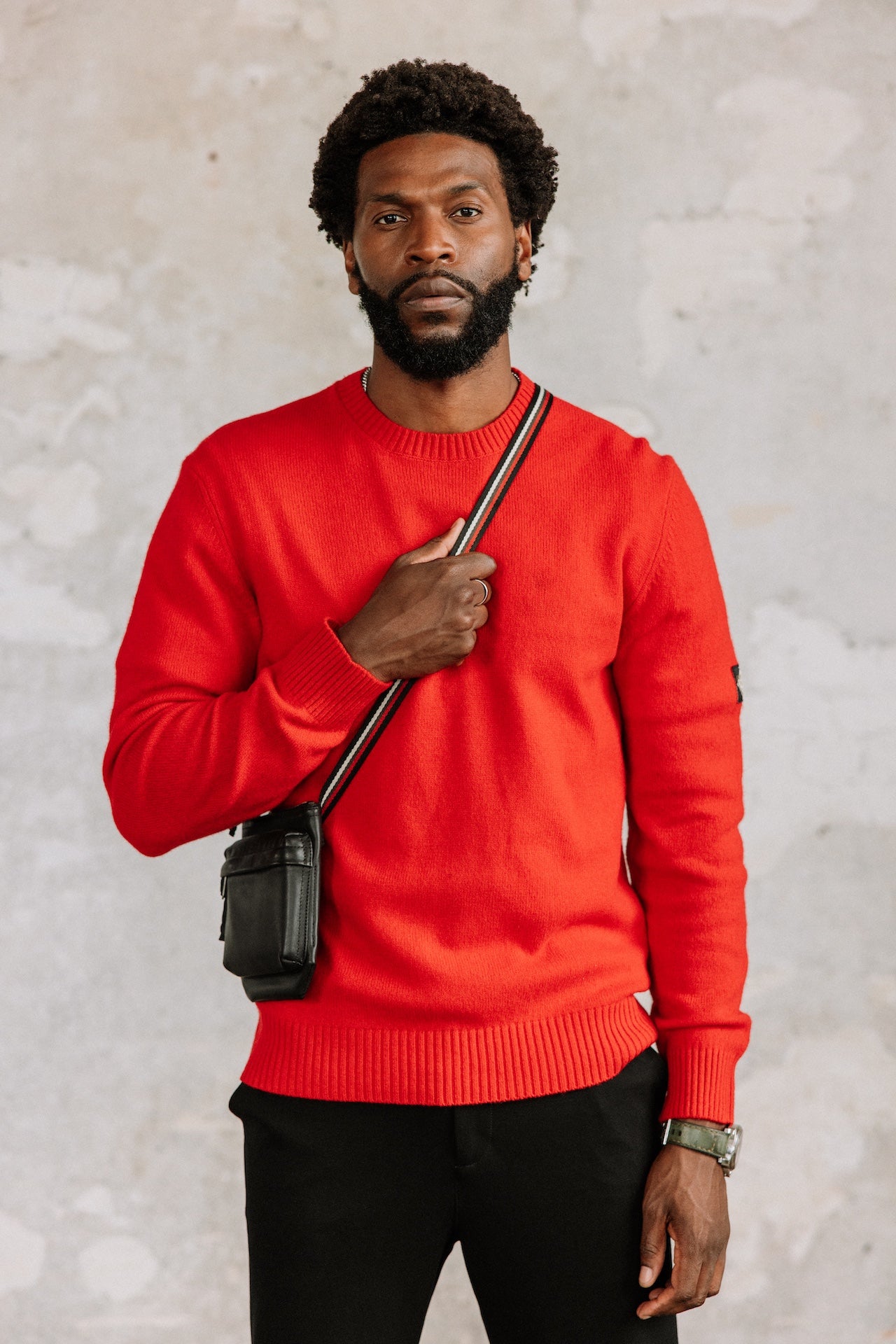 Pull en laine Hombres Solino Lainey chilli pepper | Freeman T. Porter