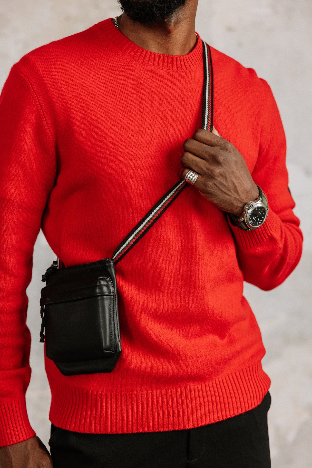 Pull en laine Hombres Solino Lainey chilli pepper | Freeman T. Porter