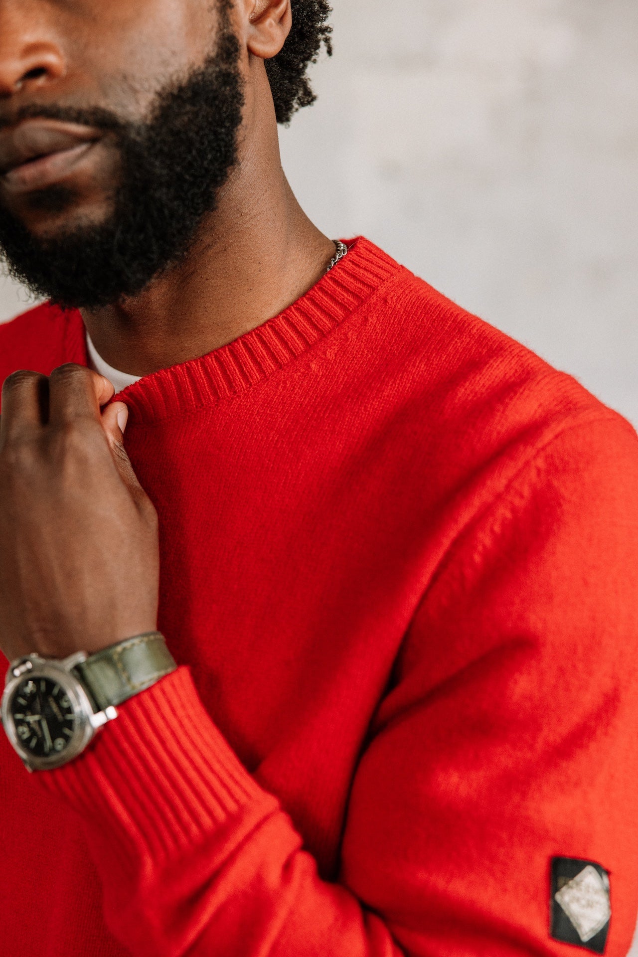 Pull en laine Hombres Solino Lainey chilli pepper | Freeman T. Porter
