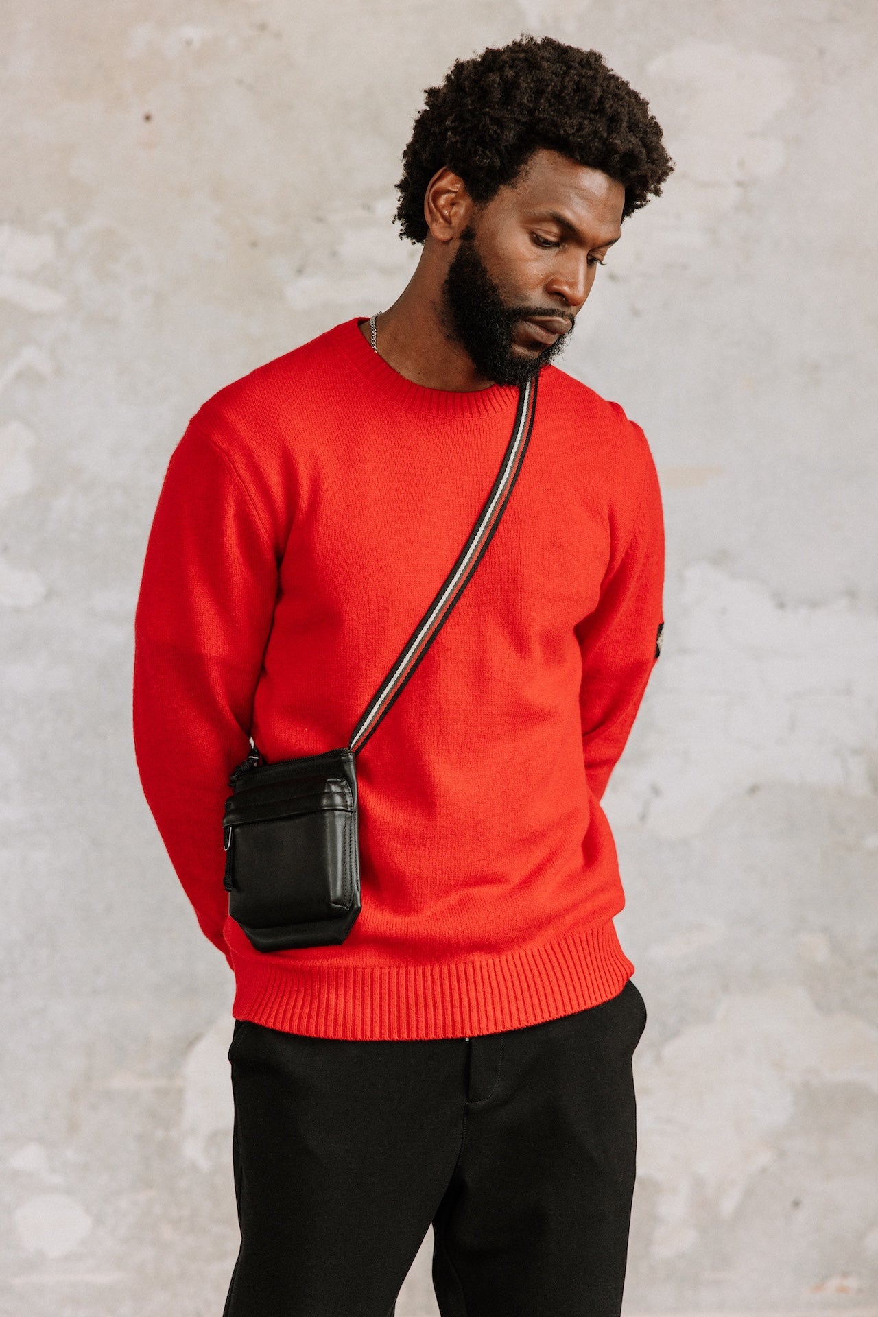 Pull en laine Hombres Solino Lainey chilli pepper | Freeman T. Porter
