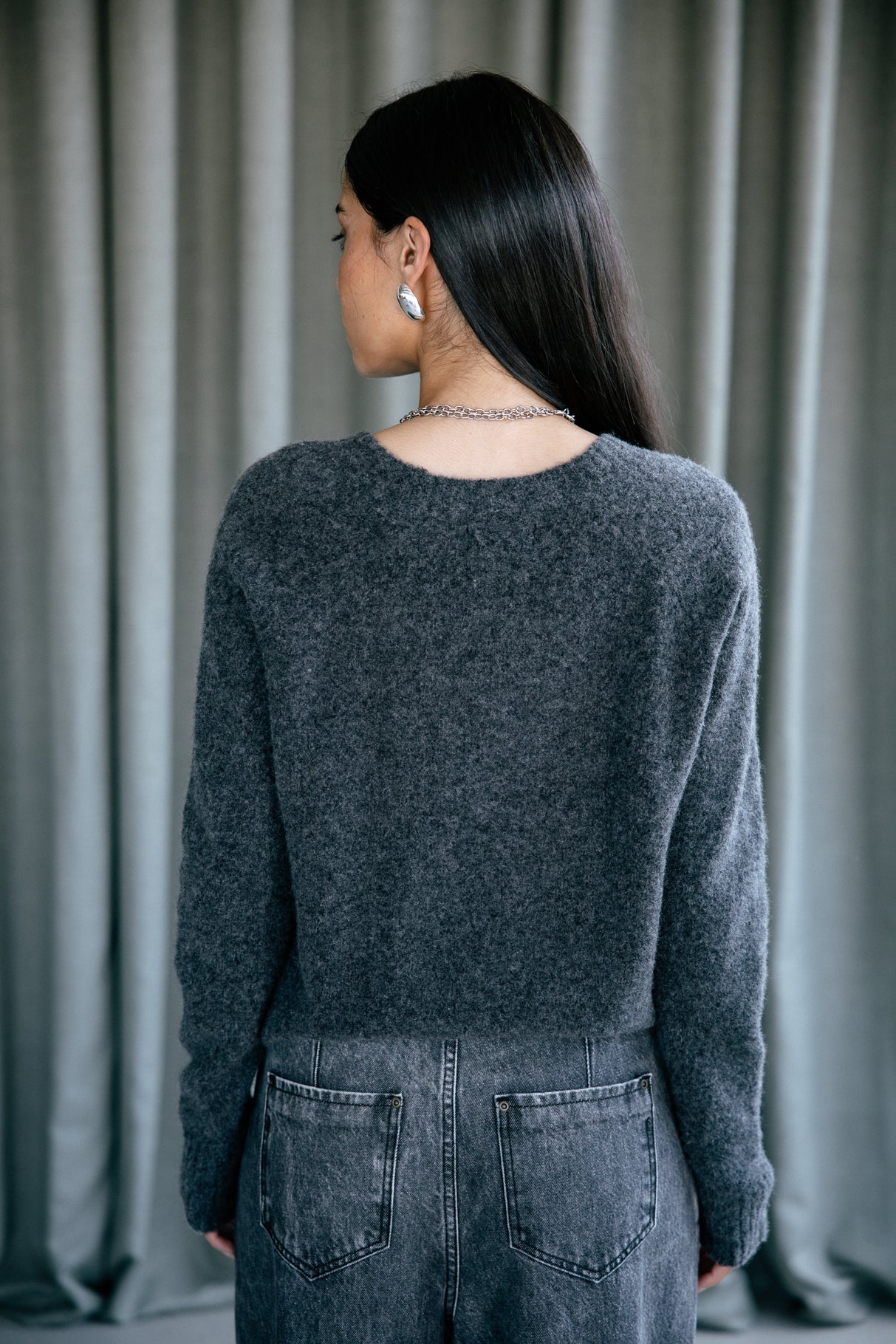 Cardigan Femme Clarane Plain anthra | Freeman T. Porter