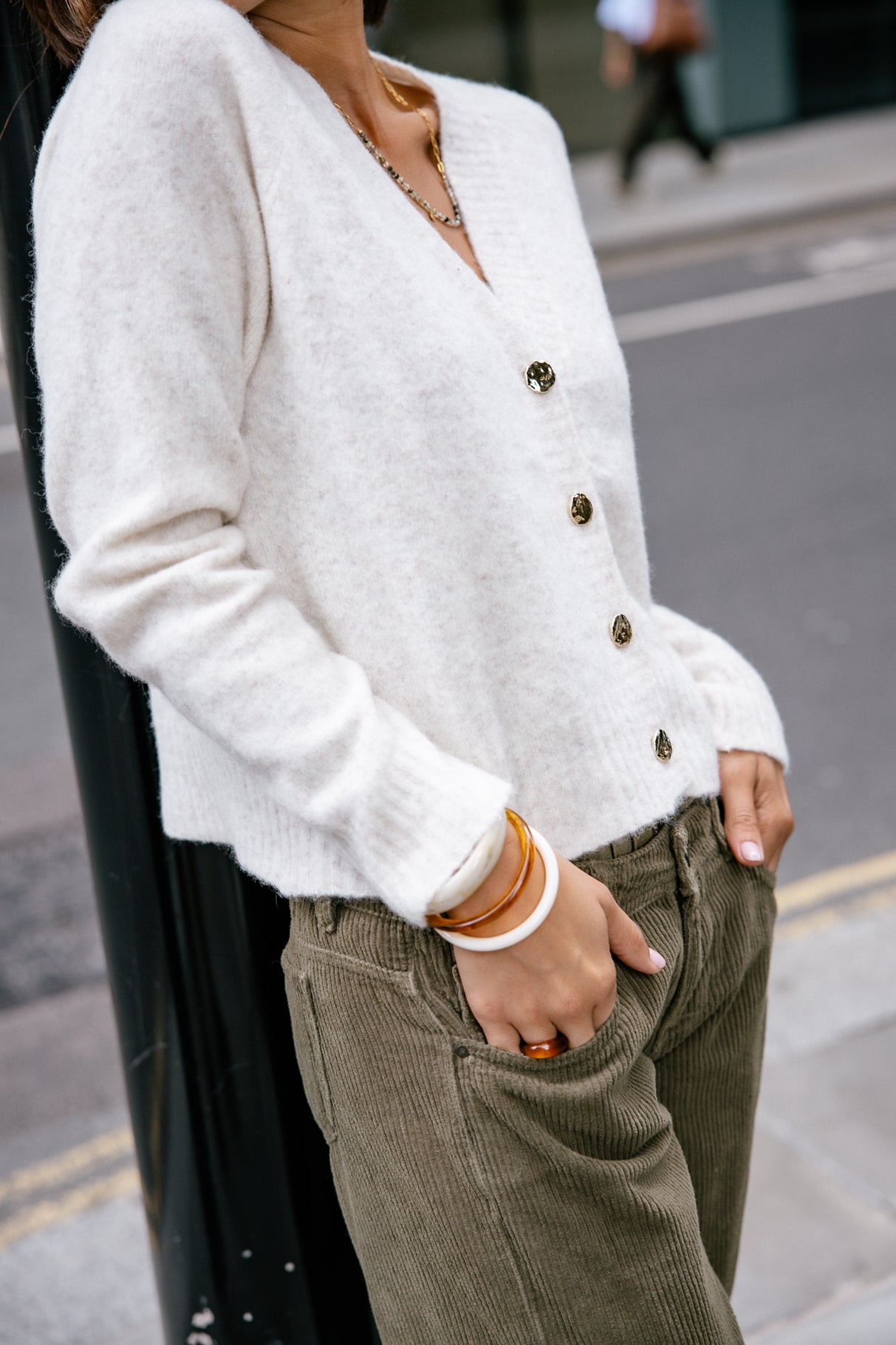 Cardigan Femme Clarane Plain ecru | Freeman T. Porter