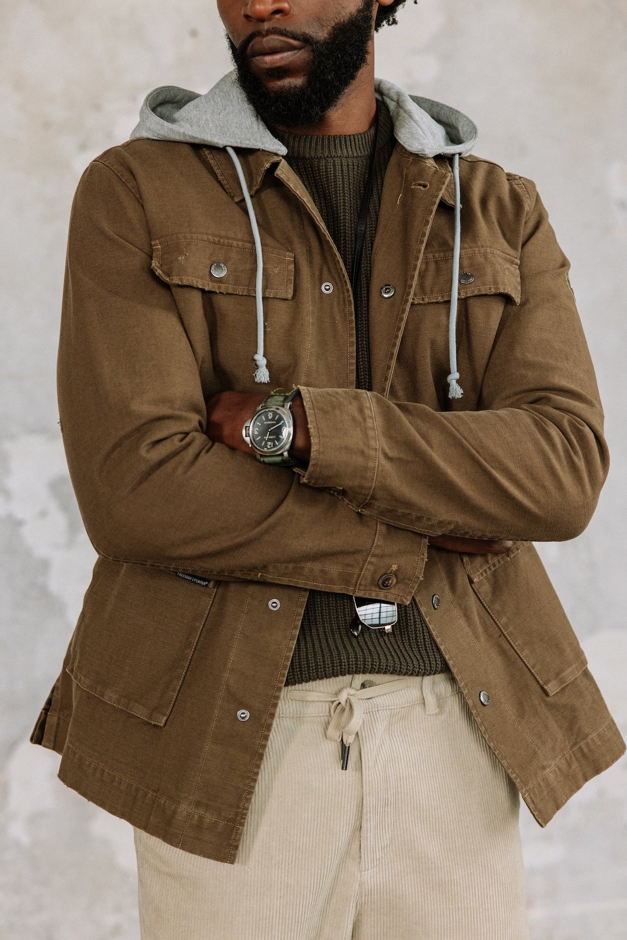 Parka à capuche Homme Tyto Hood burnt olive | Freeman T. Porter