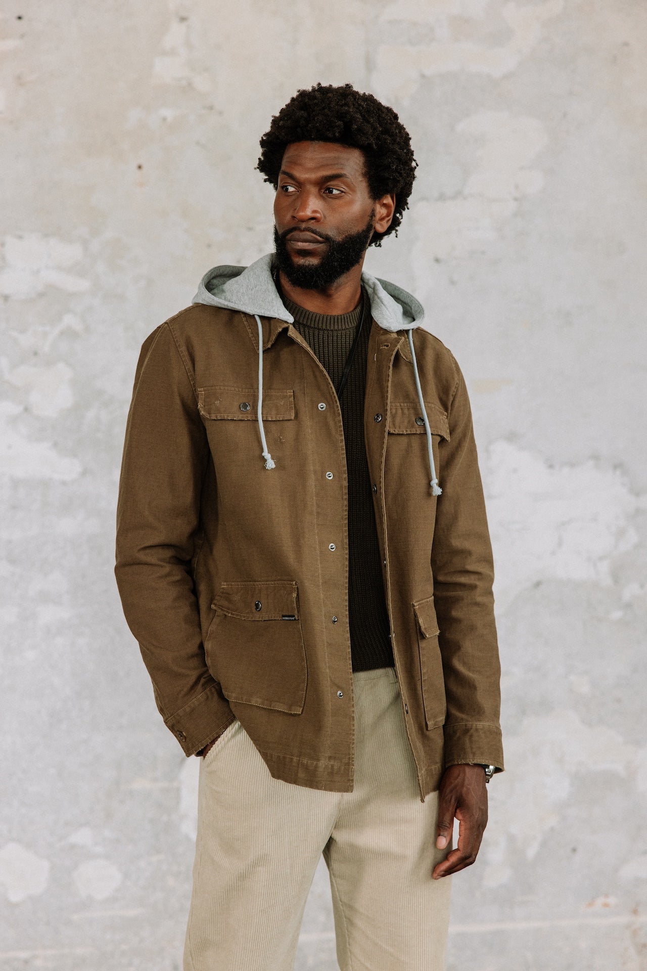 Parka à capuche Homme Tyto Hood burnt olive | Freeman T. Porter