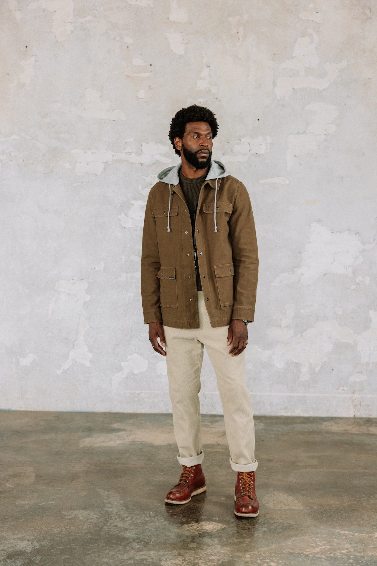 Parka à capuche Homme Tyto Hood burnt olive | Freeman T. Porter