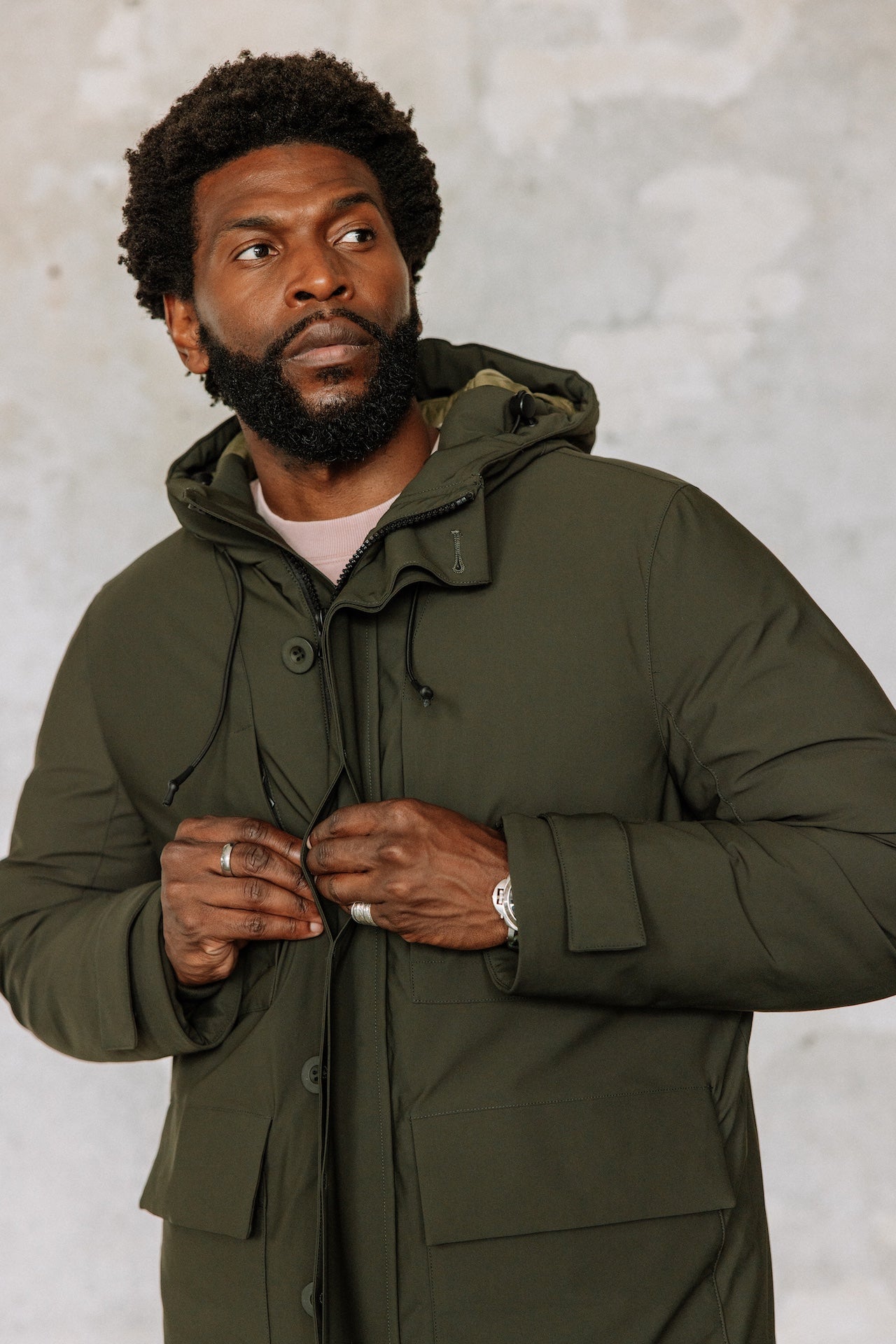 Parka à capuche Homme Tedd Neo khaki | Freeman T. Porter