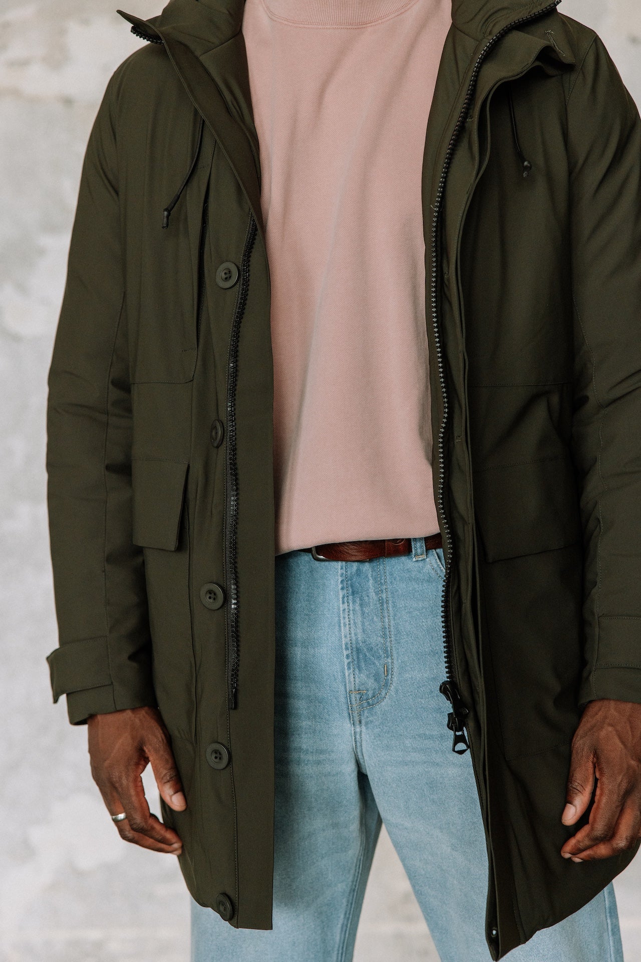 Parka à capuche Homme Tedd Neo khaki | Freeman T. Porter