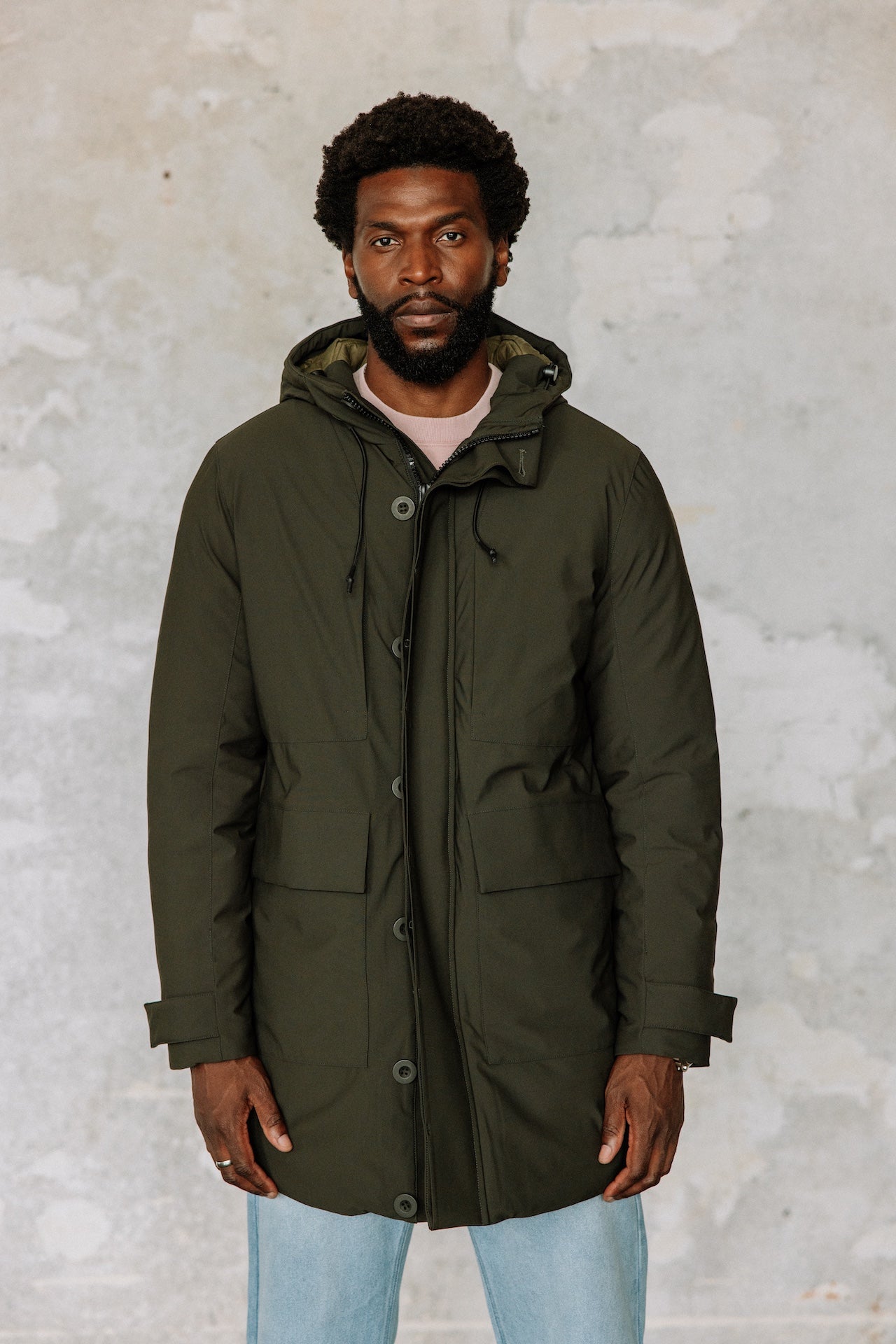 Parka à capuche Homme Tedd Neo khaki | Freeman T. Porter