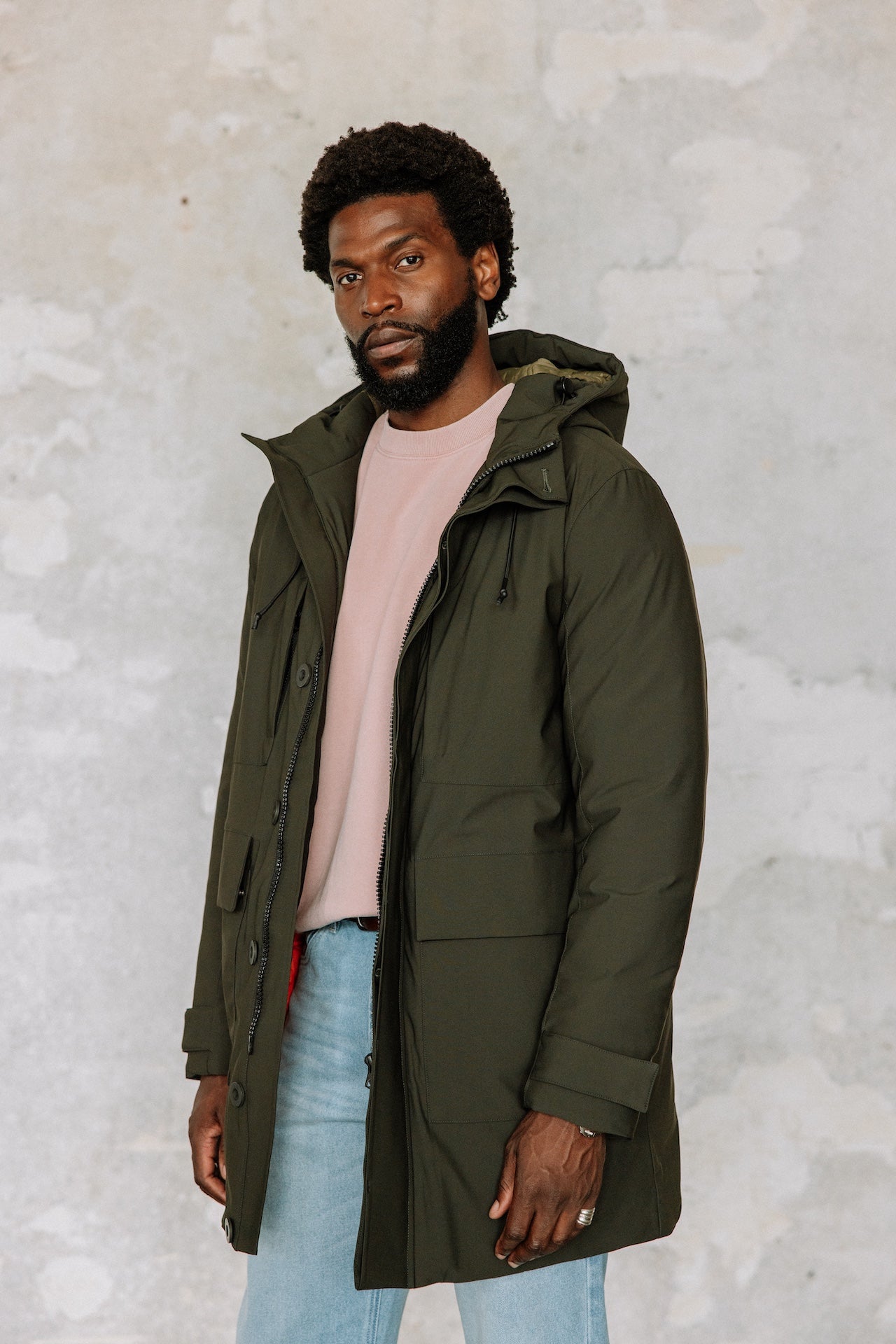 Parka à capuche Homme Tedd Neo khaki | Freeman T. Porter