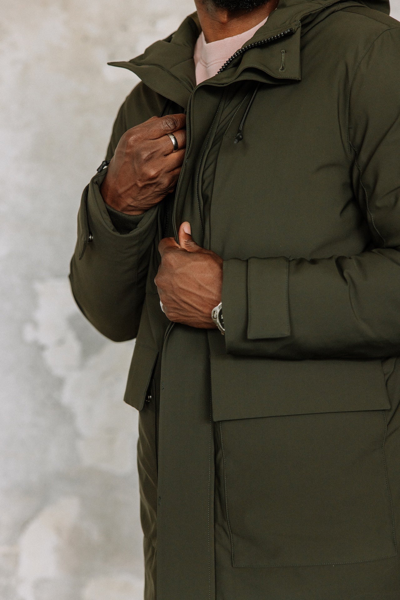 Parka à capuche Homme Tedd Neo khaki | Freeman T. Porter