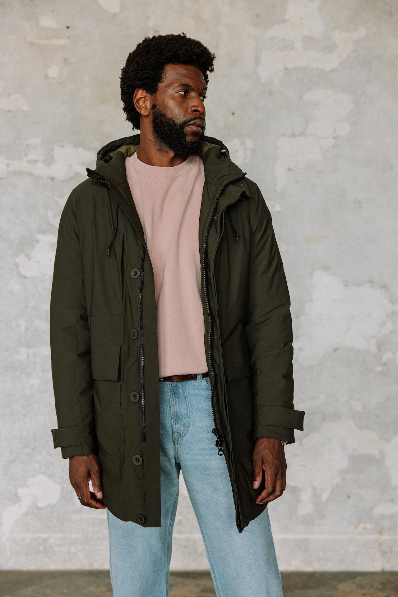Parka à capuche Homme Tedd Neo khaki | Freeman T. Porter