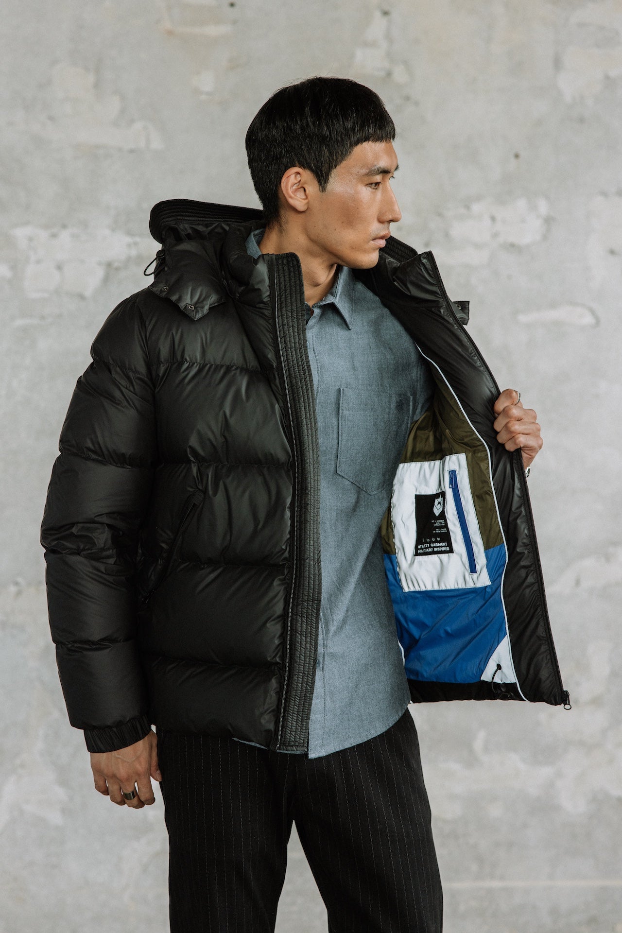 Doudoune à capuche Homme Conor Nylon black | Freeman T. Porter