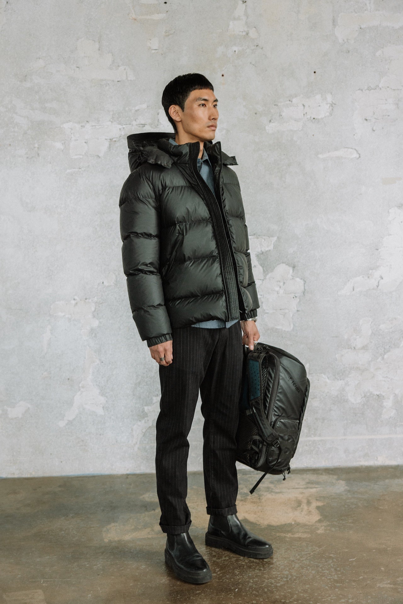 Doudoune à capuche Homme Conor Nylon black | Freeman T. Porter