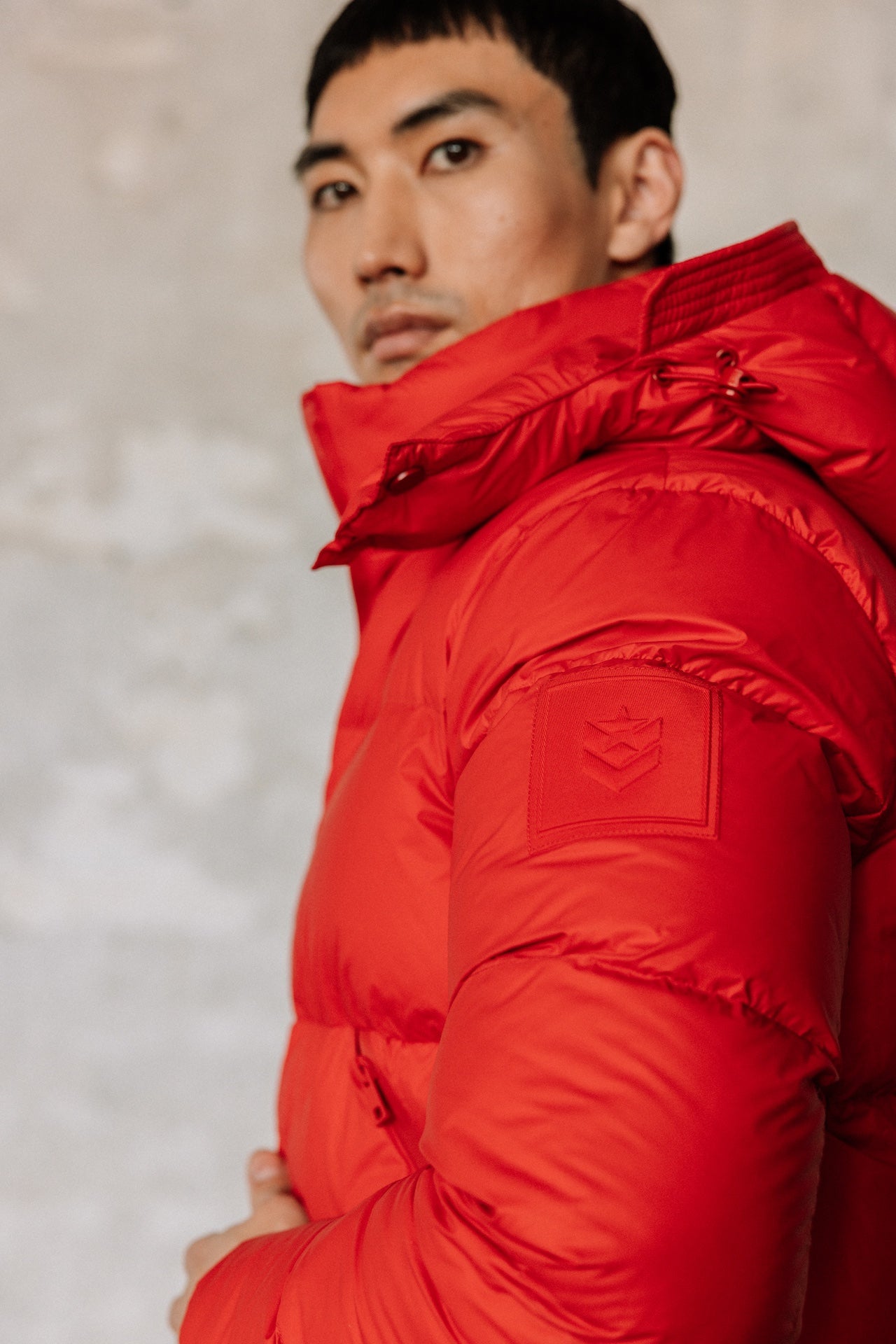 Doudoune à capuche Homme Conor Nylon chinese red | Freeman T. Porter