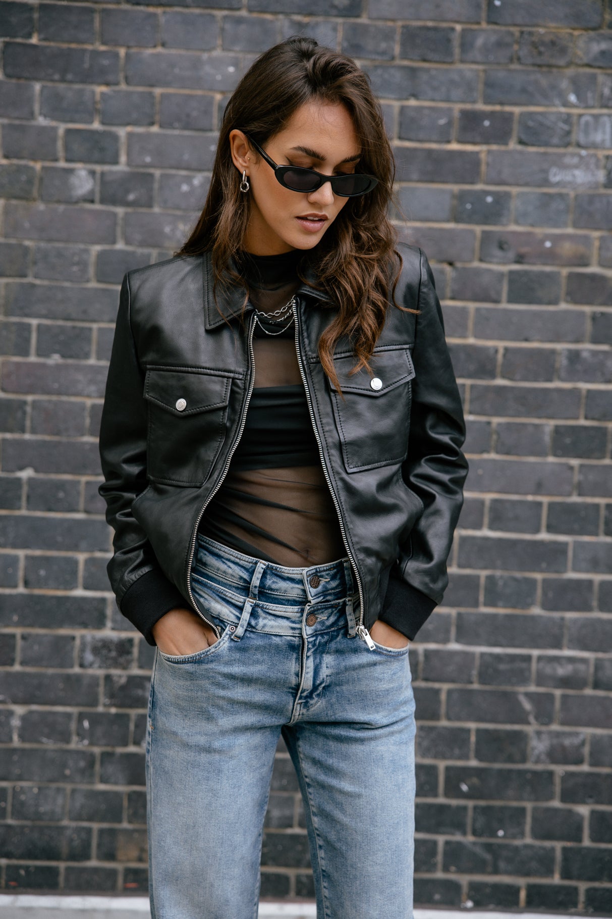 Teddy en cuir Femme Virgy Cuir black | Freeman T. Porter