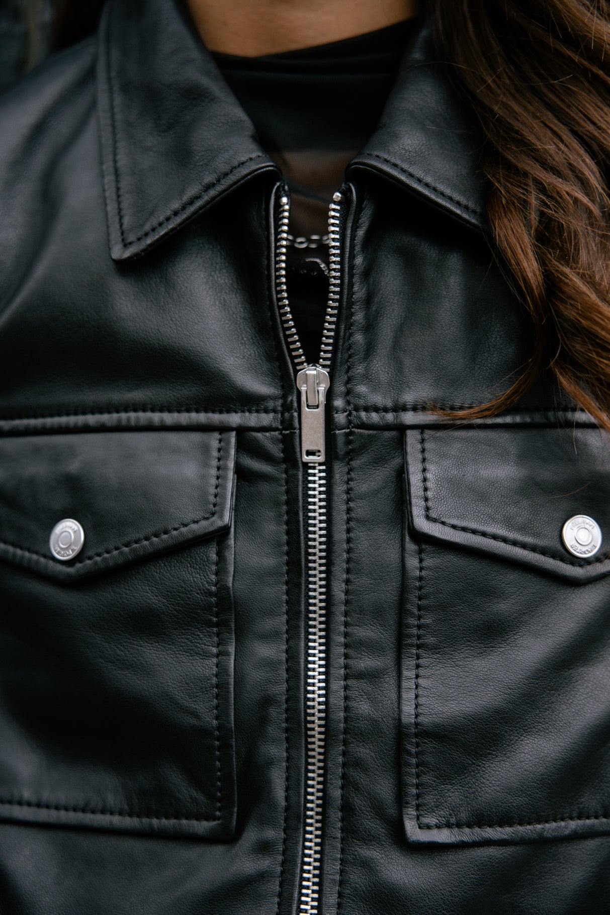 Teddy en cuir Femme Virgy Cuir black | Freeman T. Porter