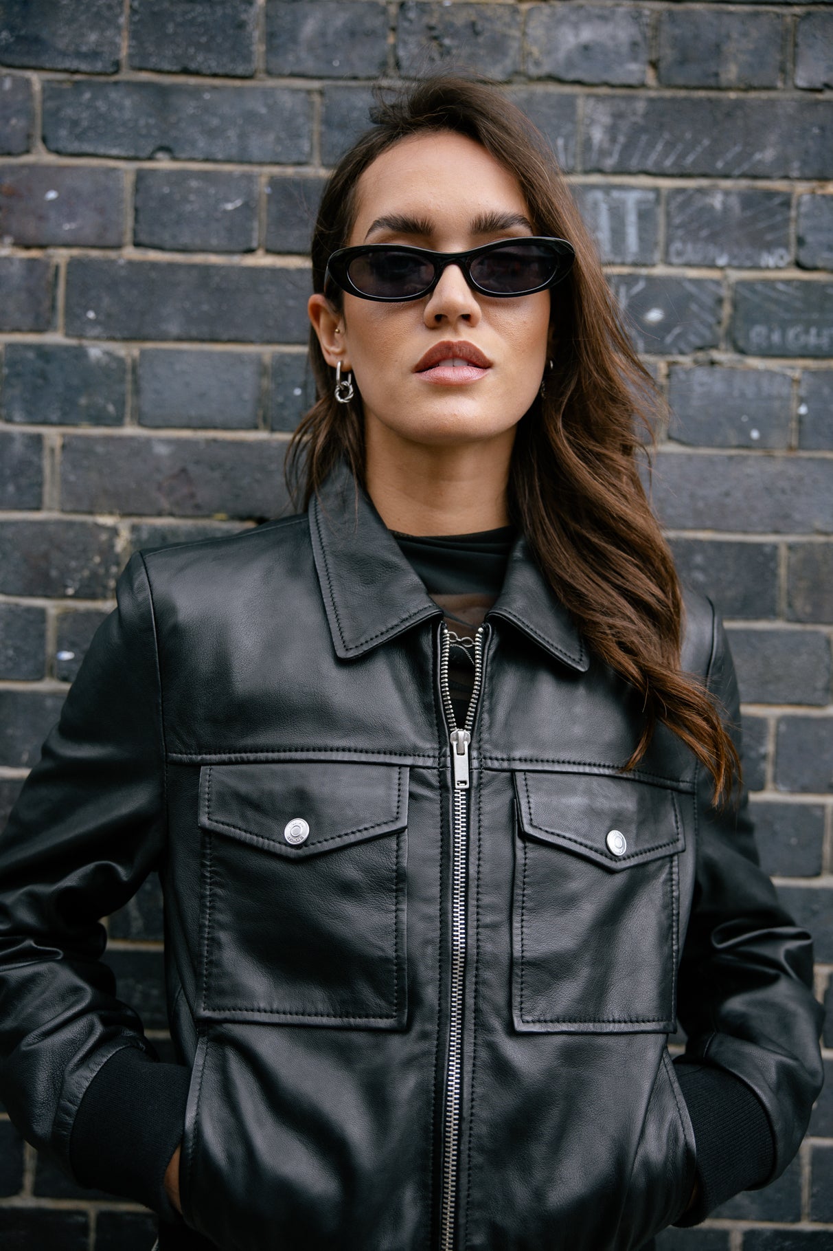 Teddy en cuir Femme Virgy Cuir black | Freeman T. Porter